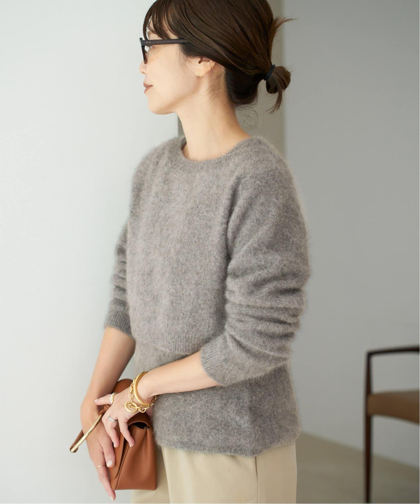 予約》Light Fur Short カーディガン（カーディガン）｜Plage