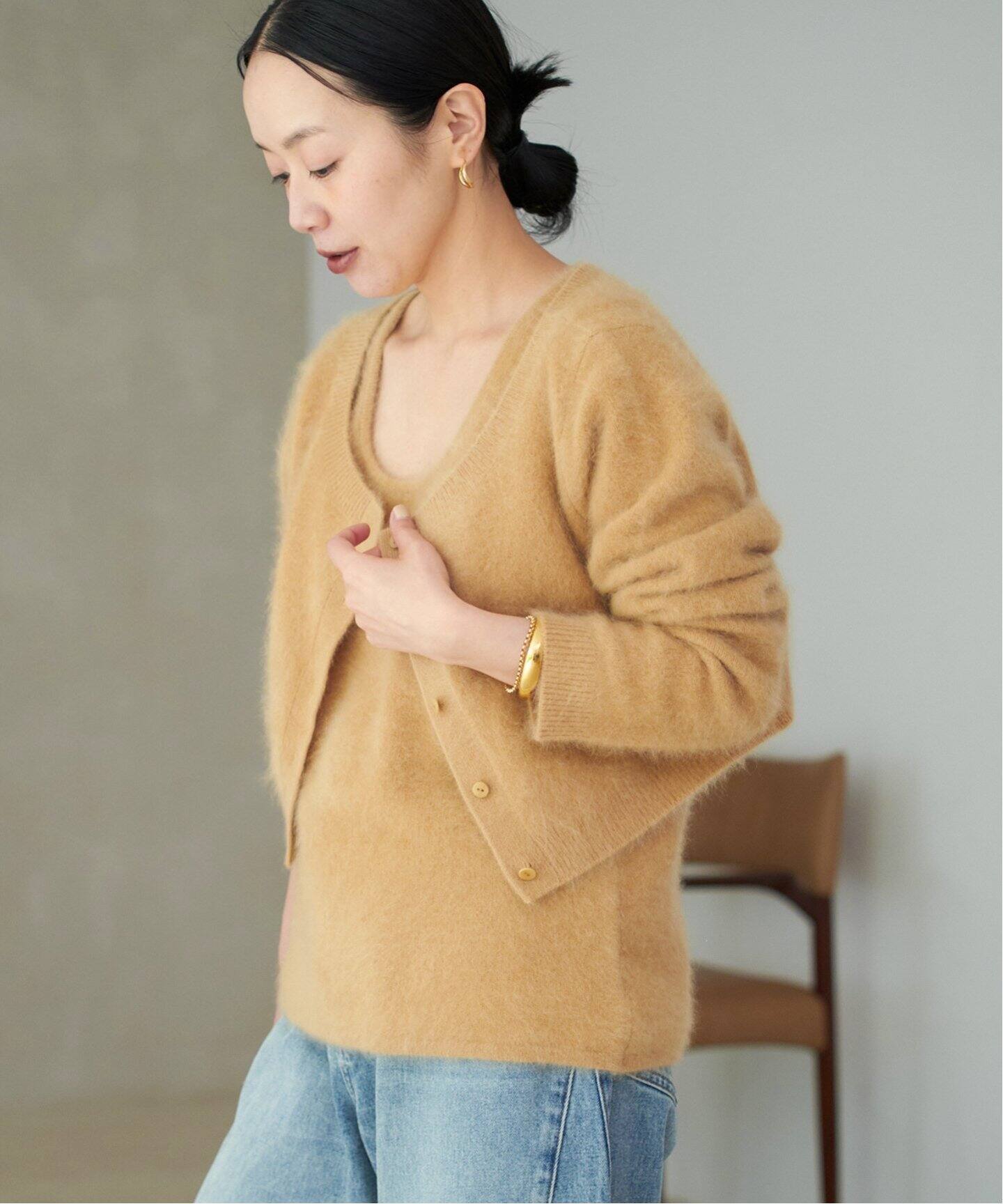 予約》Light Fur Short カーディガン（カーディガン）｜Plage