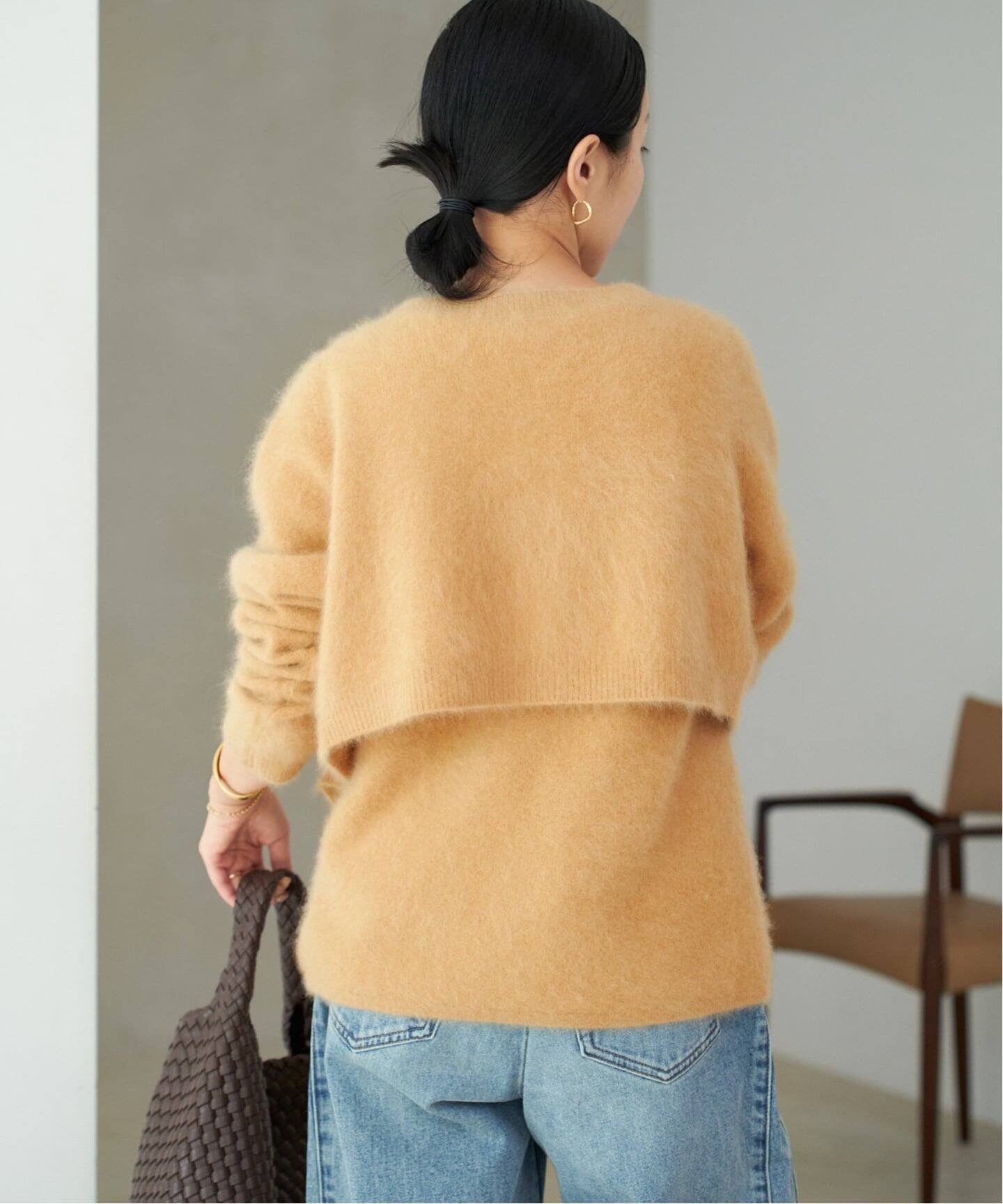 Plage Light Fur Midi カーディガン　グレー プラージュ Plage Light Fur Short カーディガン （グレーA