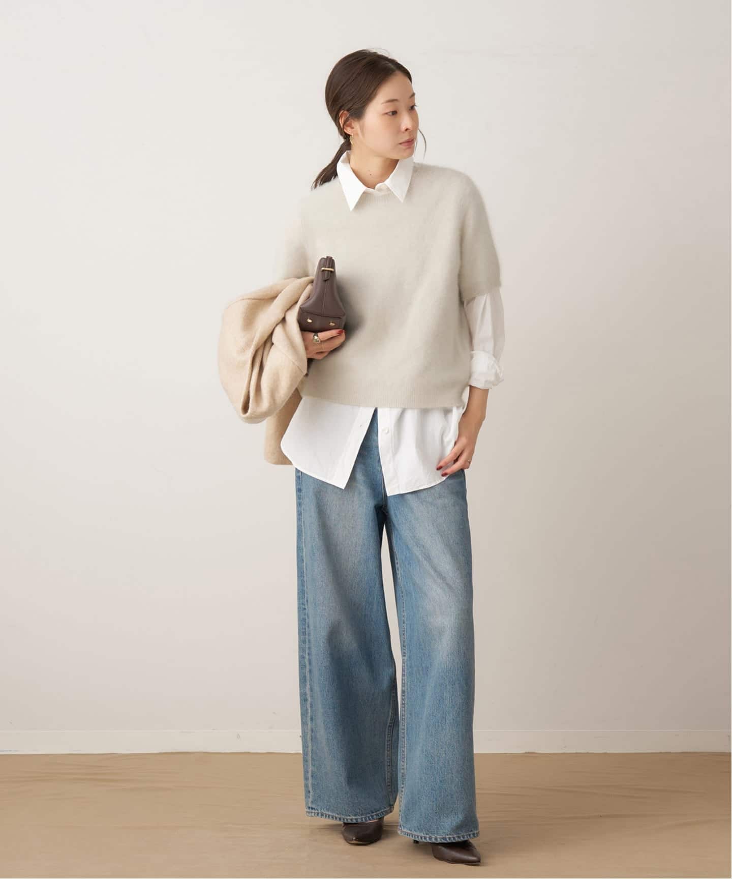 新品plage プラージュ Furボリュームソデプルオーバー セーター ニット plage（プラージュ）の「Furボリュームソデプルオーバー