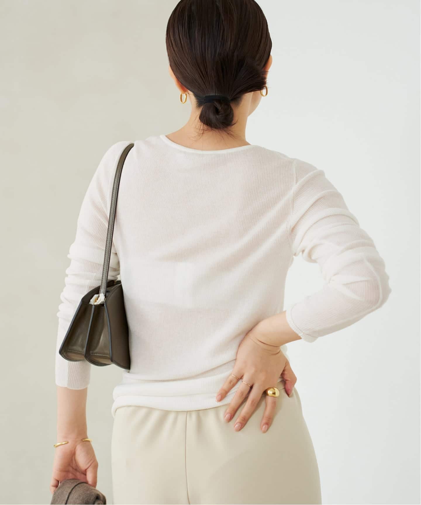 WO Mix Sheer Rib ニット（ニット／セーター）｜Plage（プラージュ）の