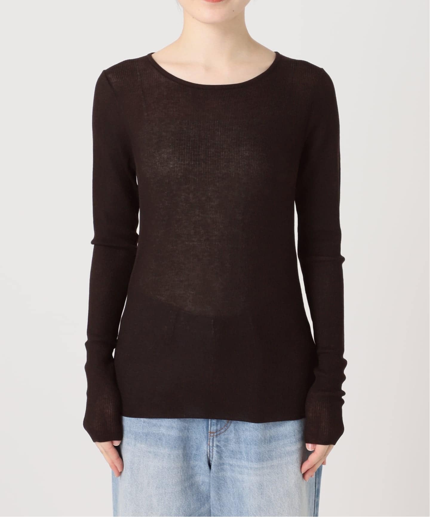 Plage SHEER RIB POLOニット plage（プラージュ）の「SHEER RIB POLO ニット（ニット