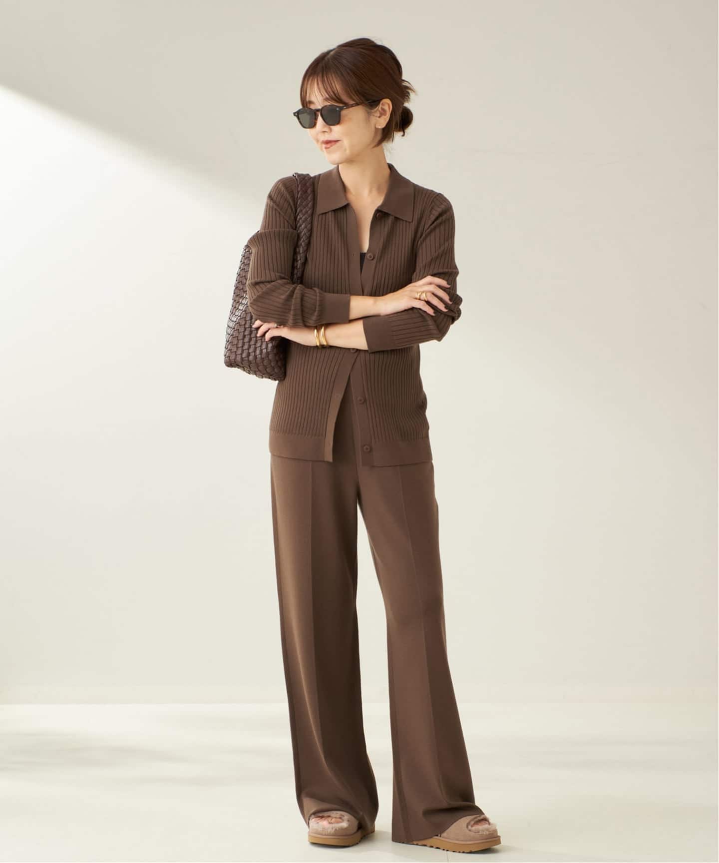 Collar Wide Rib カーディガン（カーディガン）｜Plage（プラージュ