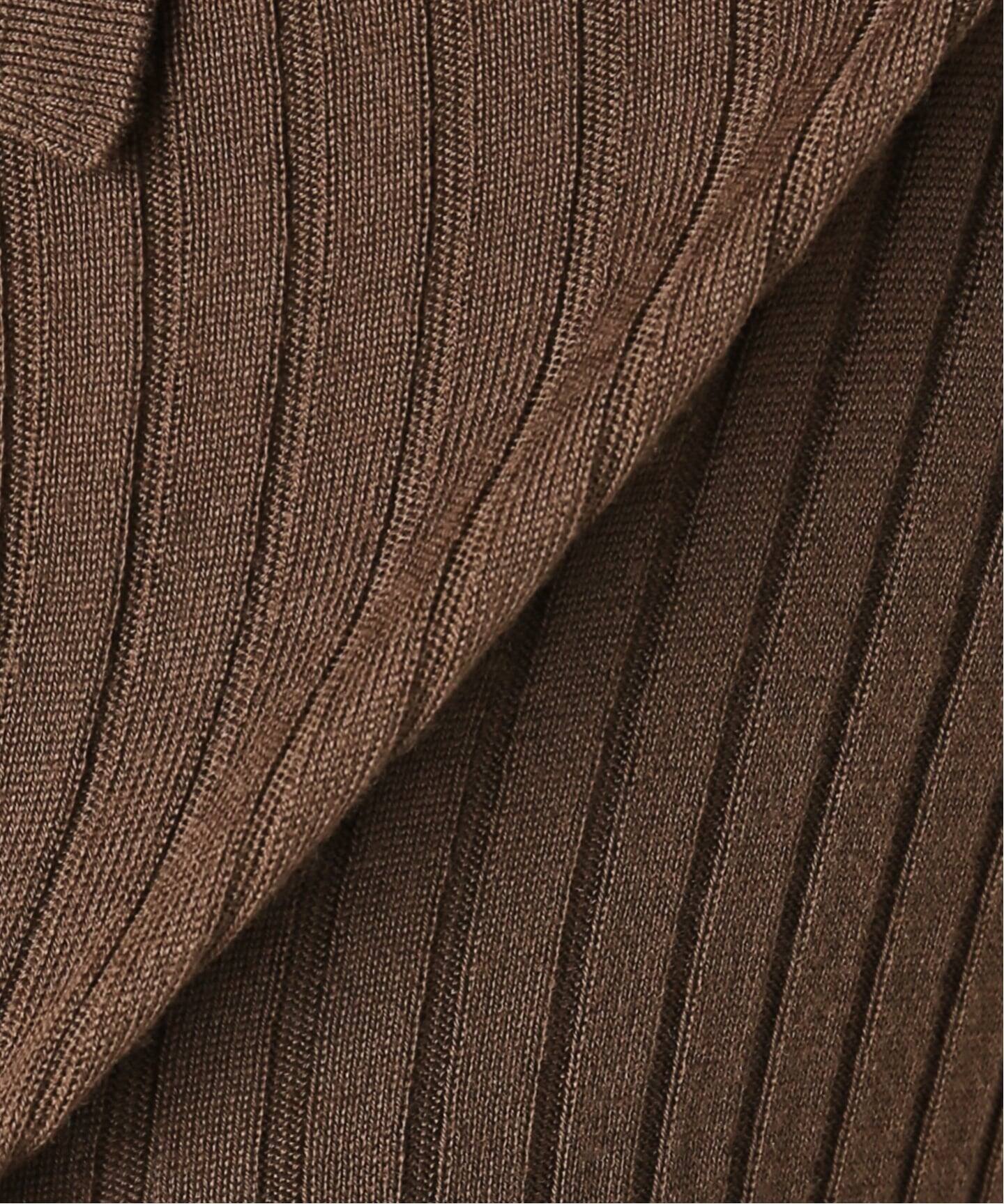 Plage - Plage(プラージュ) カーディガン レディース - ダークブラウン 長袖/ロング丈 Collar Knit カーディガン（カーディガン）｜Plage（プラージュ