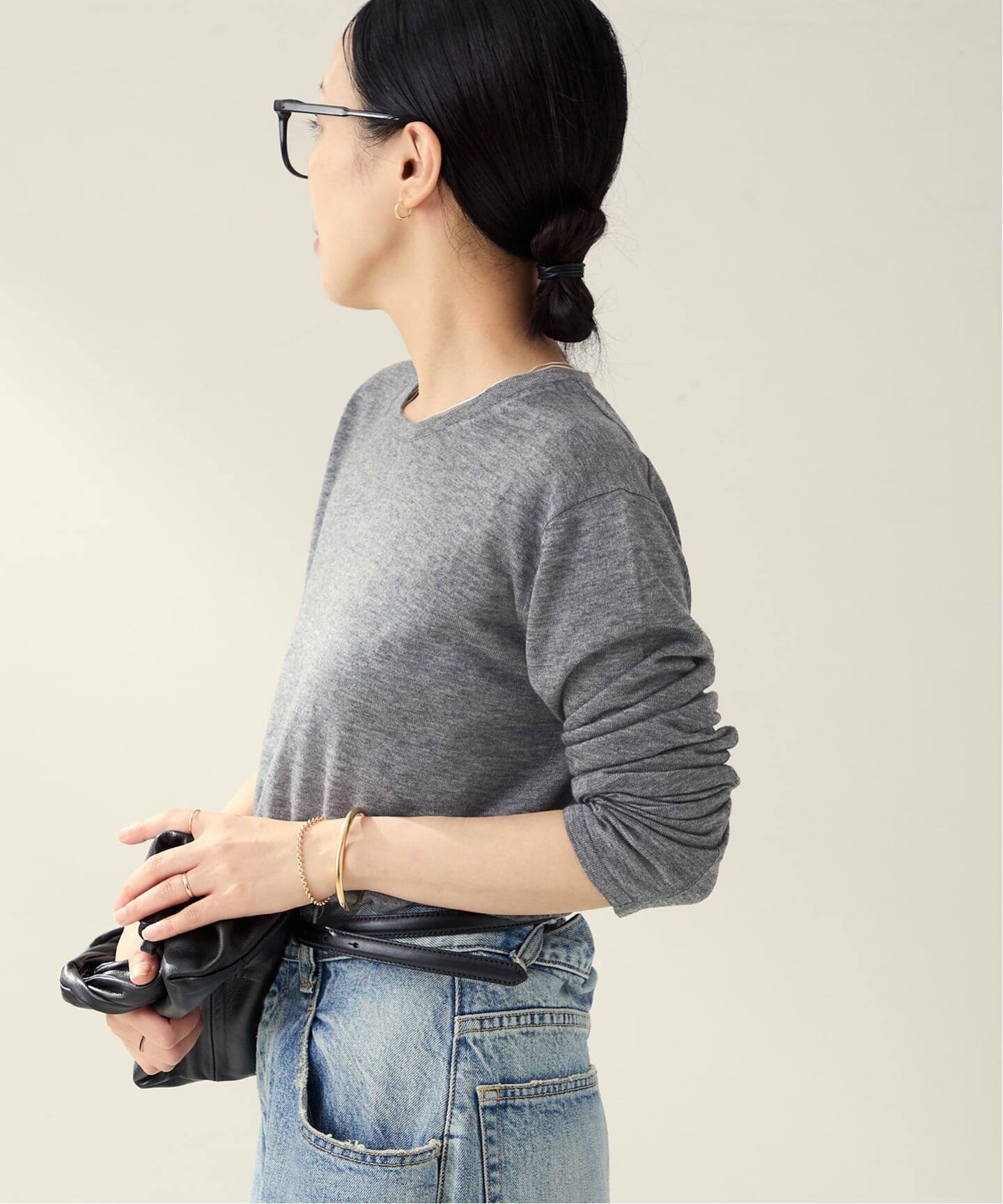 予約》CU WO Fine Knit New プルオーバー（ニット／セーター