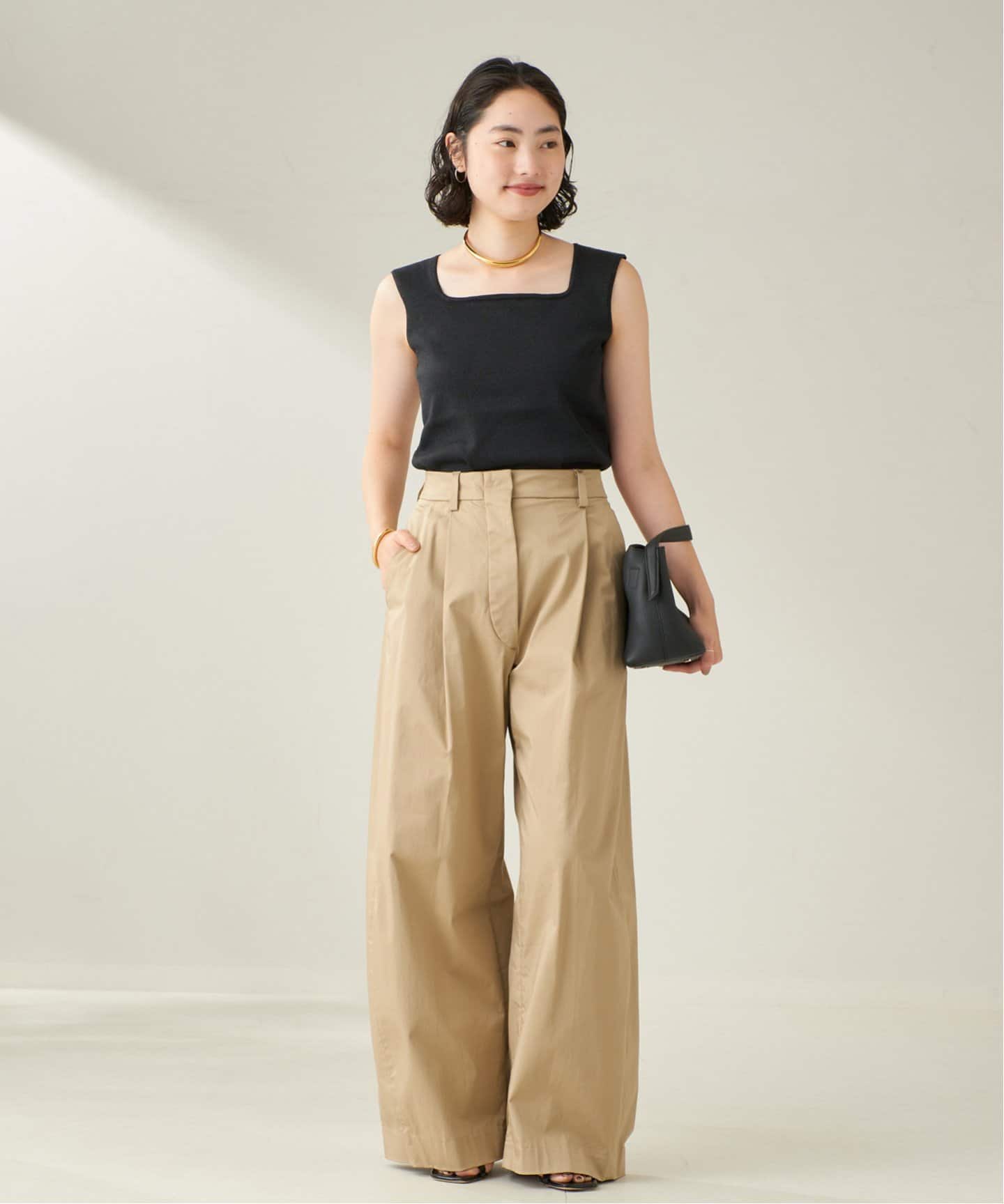 Plage Paper Mix Sleeveless ニット ナチュラル タグ付 Paper Mix Sleeveless ニット（ニット／セーター）｜Plage