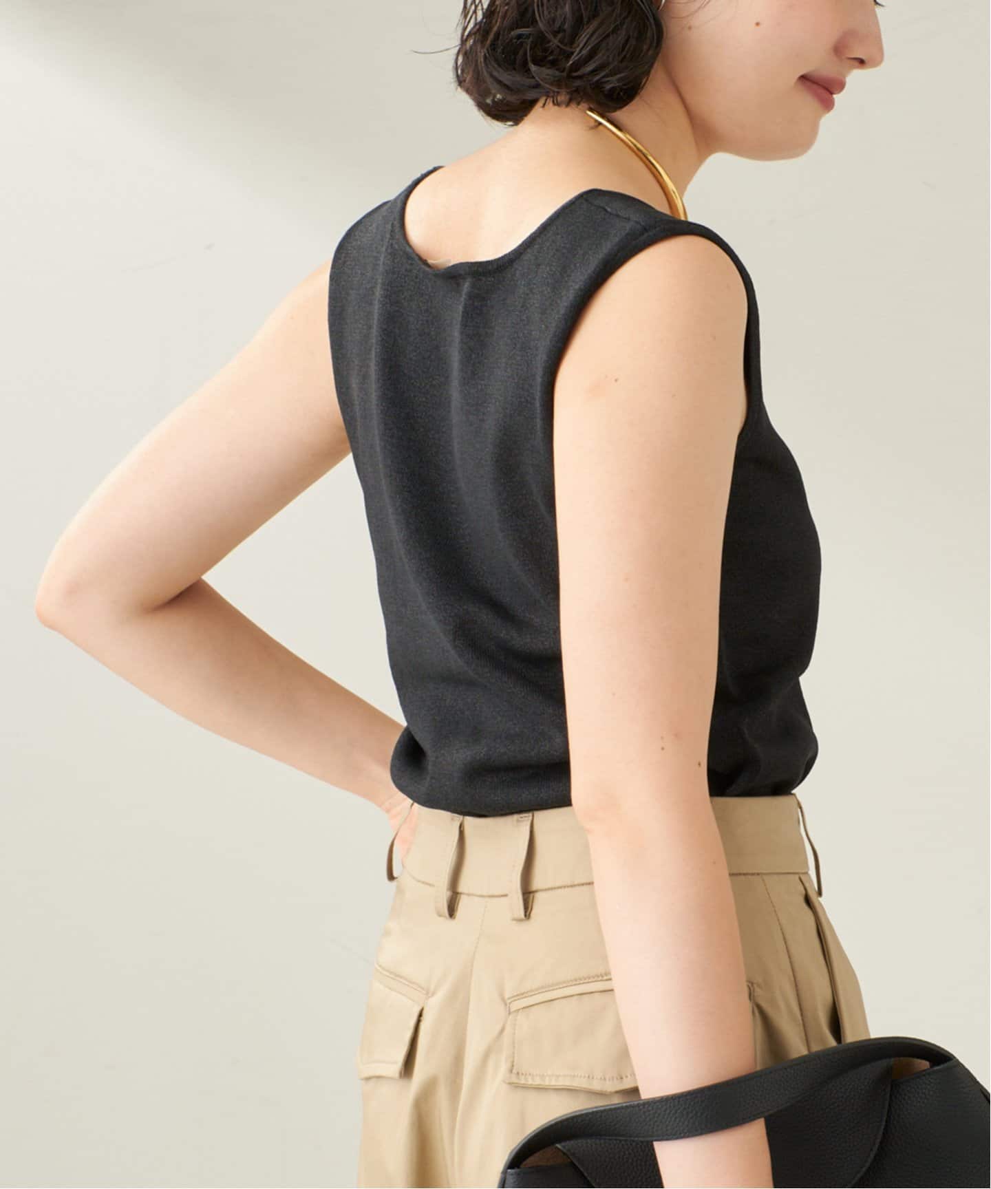 Paper Mix Sleeveless ニット（ニット／セーター）｜Plage