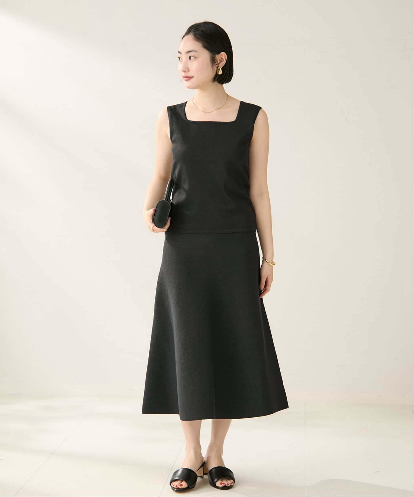 Plage Paper Mix Sleeveless ニット ナチュラル タグ付 Paper Mix Sleeveless ニット（ニット／セーター）｜Plage