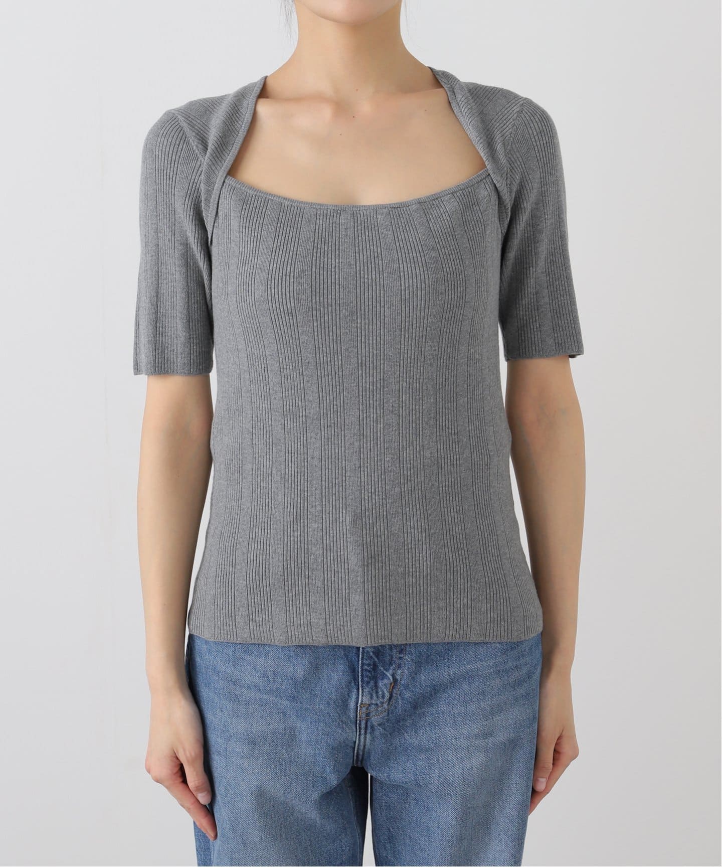 cotton/cash short alan ニット（ニット／セーター）｜Plage