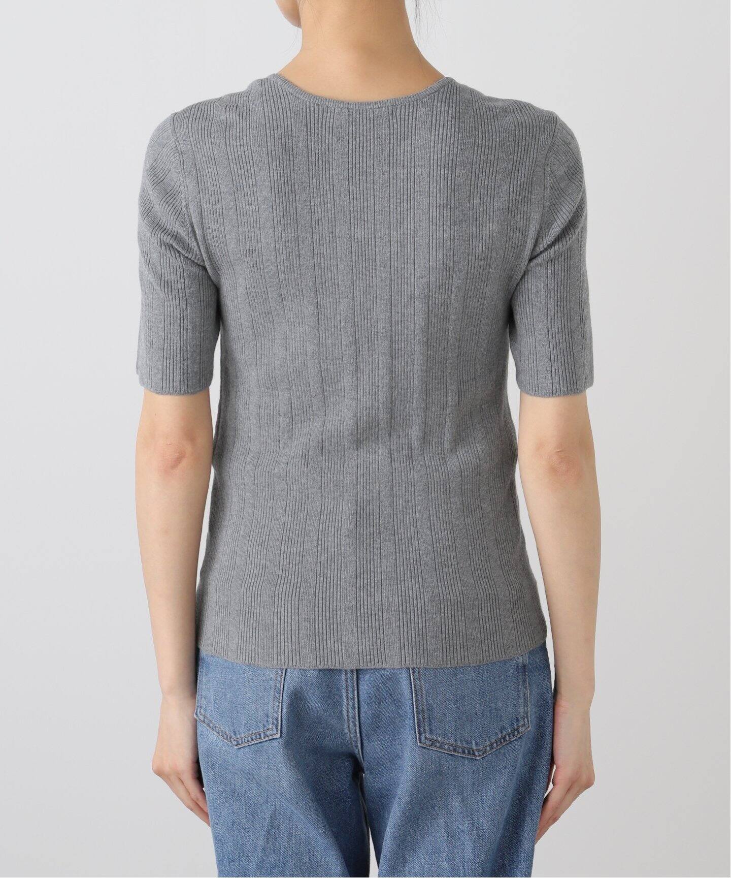 プラージュ ニットトップス Short Sleeves Rib ニット（ニット／セーター）｜Plage