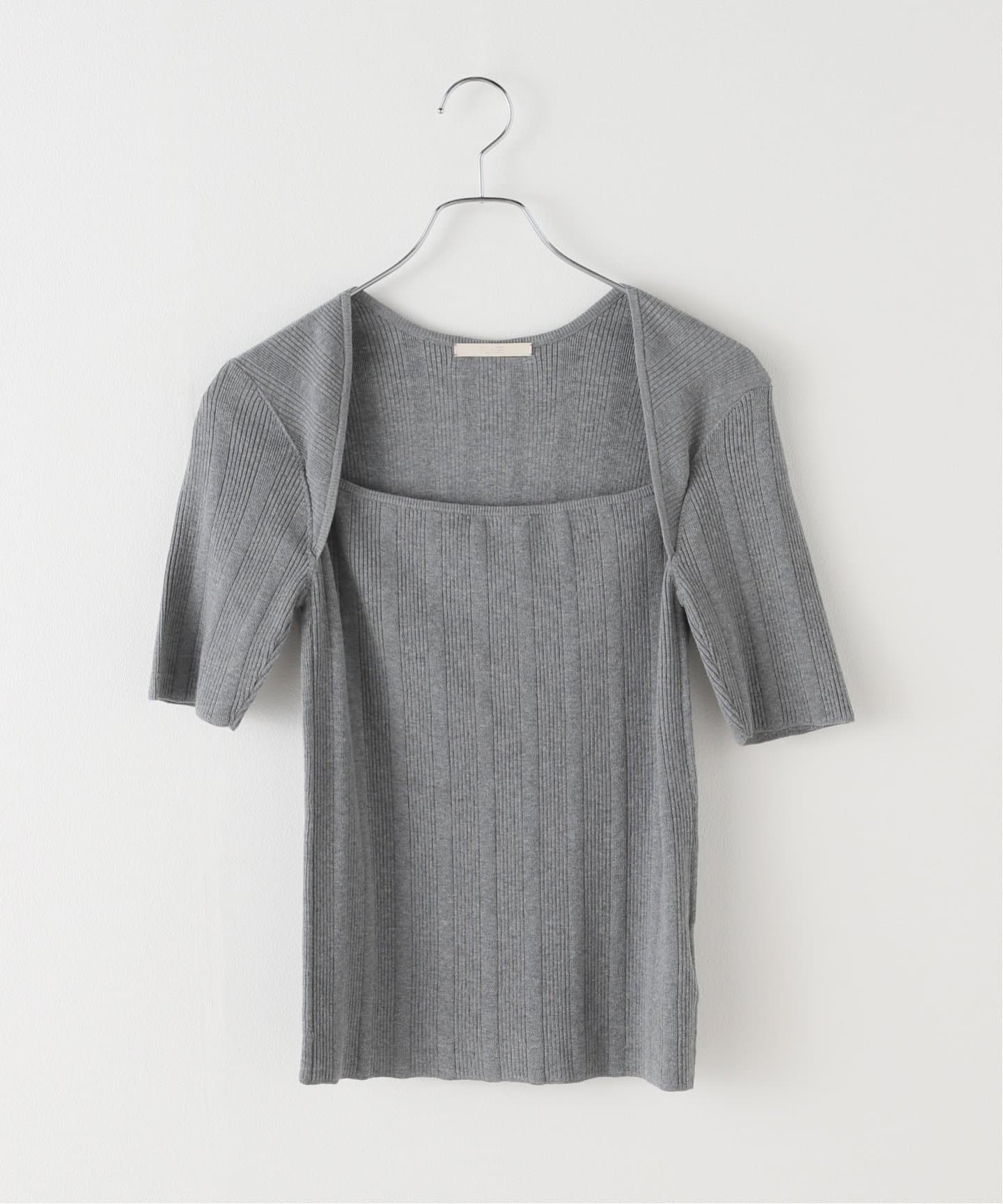 Short Sleeves Rib ニット（ニット／セーター）｜Plage