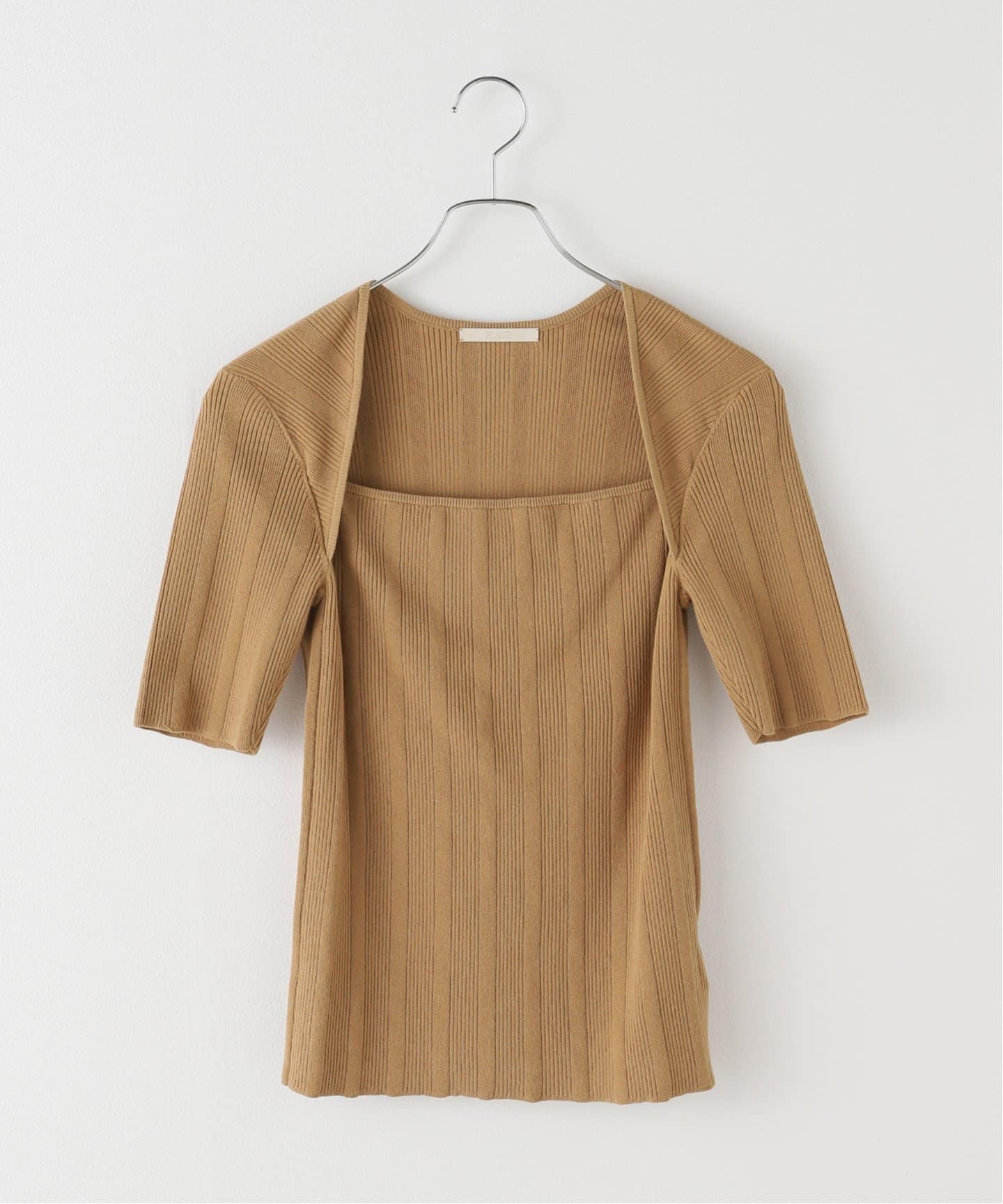 プラージュ ニットトップス Short Sleeves Rib ニット（ニット／セーター）｜Plage