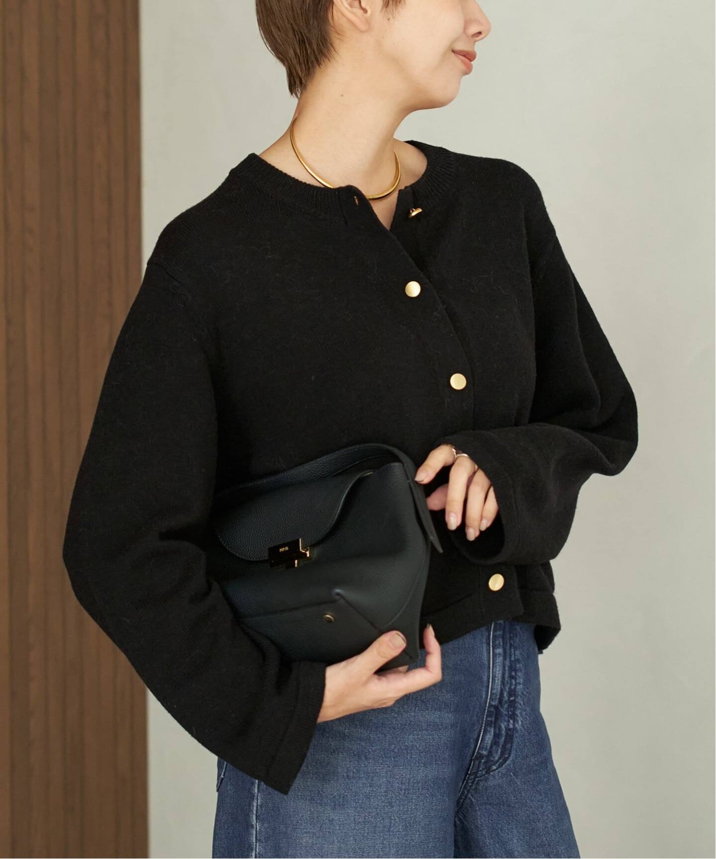 Plage ゴールドボタンニットジャケット Plage ゴールドボタンニット ジャケット