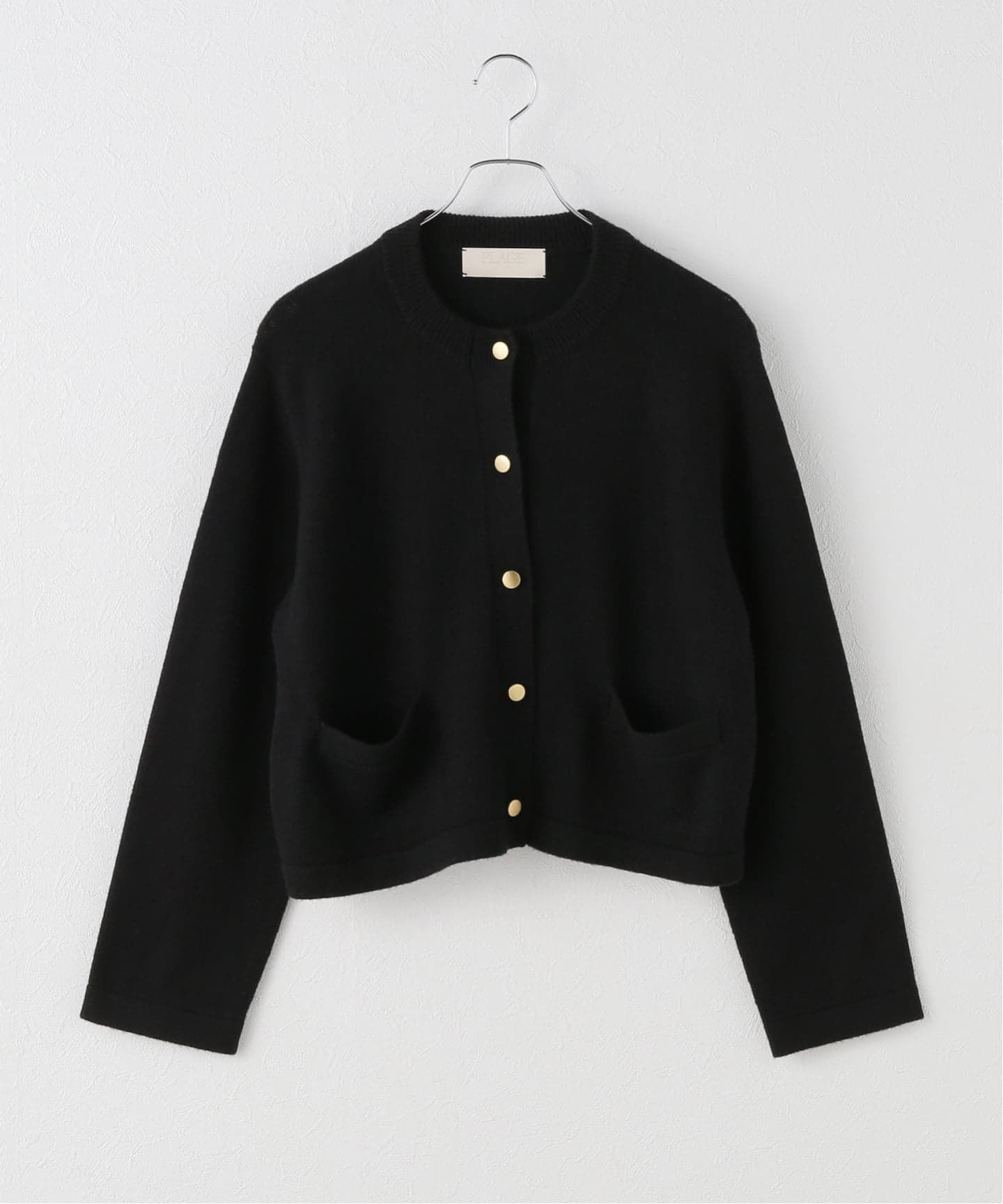 Plage ゴールドボタンニットジャケット Plage ゴールドボタンニット ジャケット