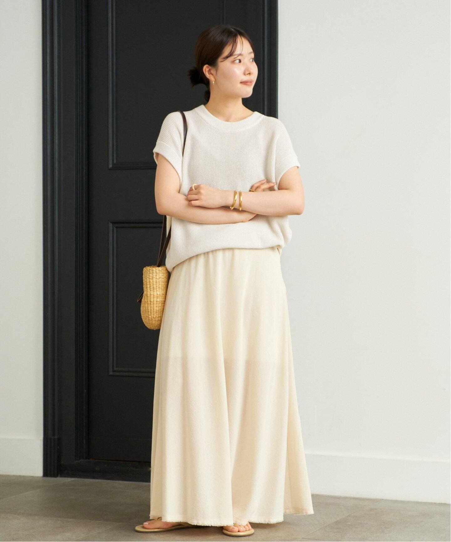 Plage Washable Washi Mix ニット ベージュ タグ付 Washable Washi Mix ニット（ニット／セーター）｜Plage