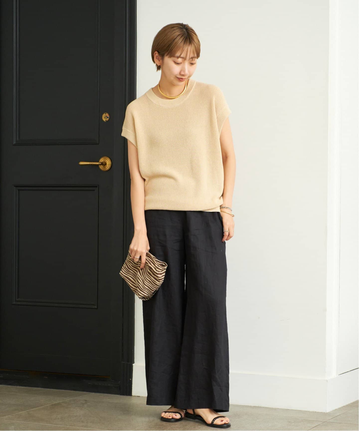 未使用 25SS Plage Washable Washi Mix ニット Washable Washi Mix ニット（ニット／セーター）｜Plage（プラージュ