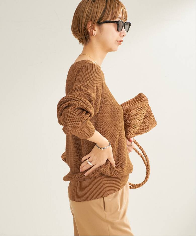 WEB限定追加》Decollete ニット（ニット／セーター）｜Plage  
