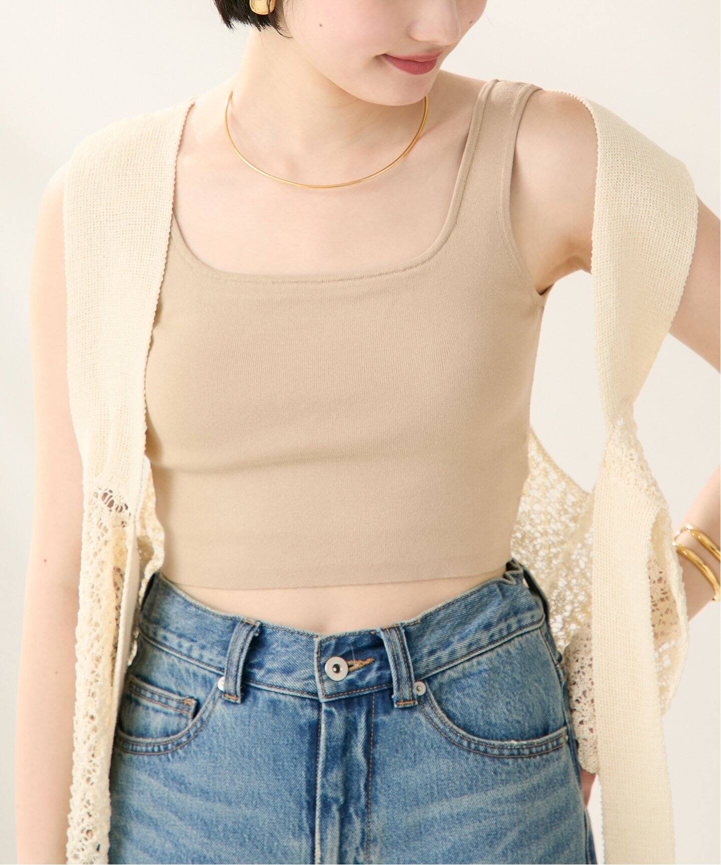 追加》Knit Bra Top（カップ付きインナー）｜Plage（プラージュ）の 