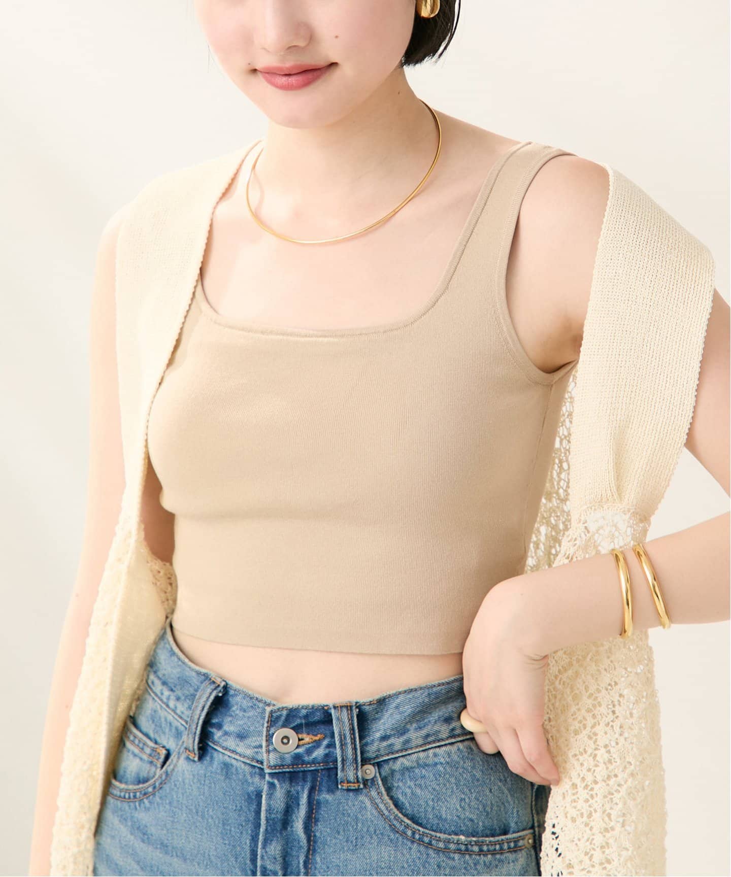 Knit Bra Top（カップ付きインナー）｜Plage（プラージュ）の