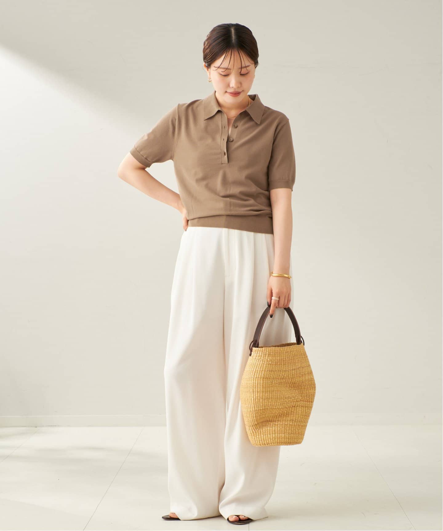 Dry Feeling Collar ニット（ニット／セーター）｜Plage