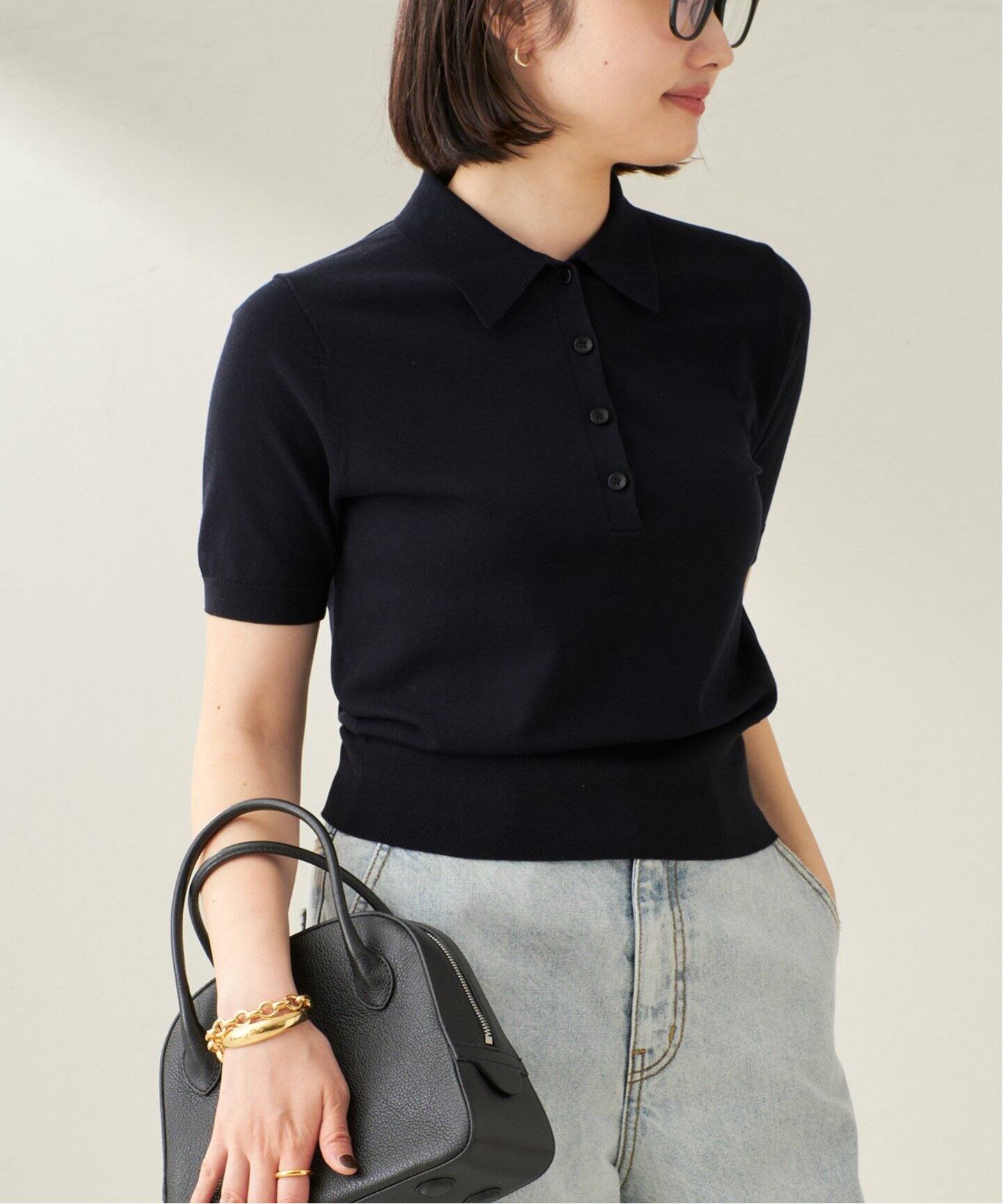 Plage Dry Feeling Collar ニット Dry Feeling Collar ニット（ニット／セーター）｜Plage（プラージュ