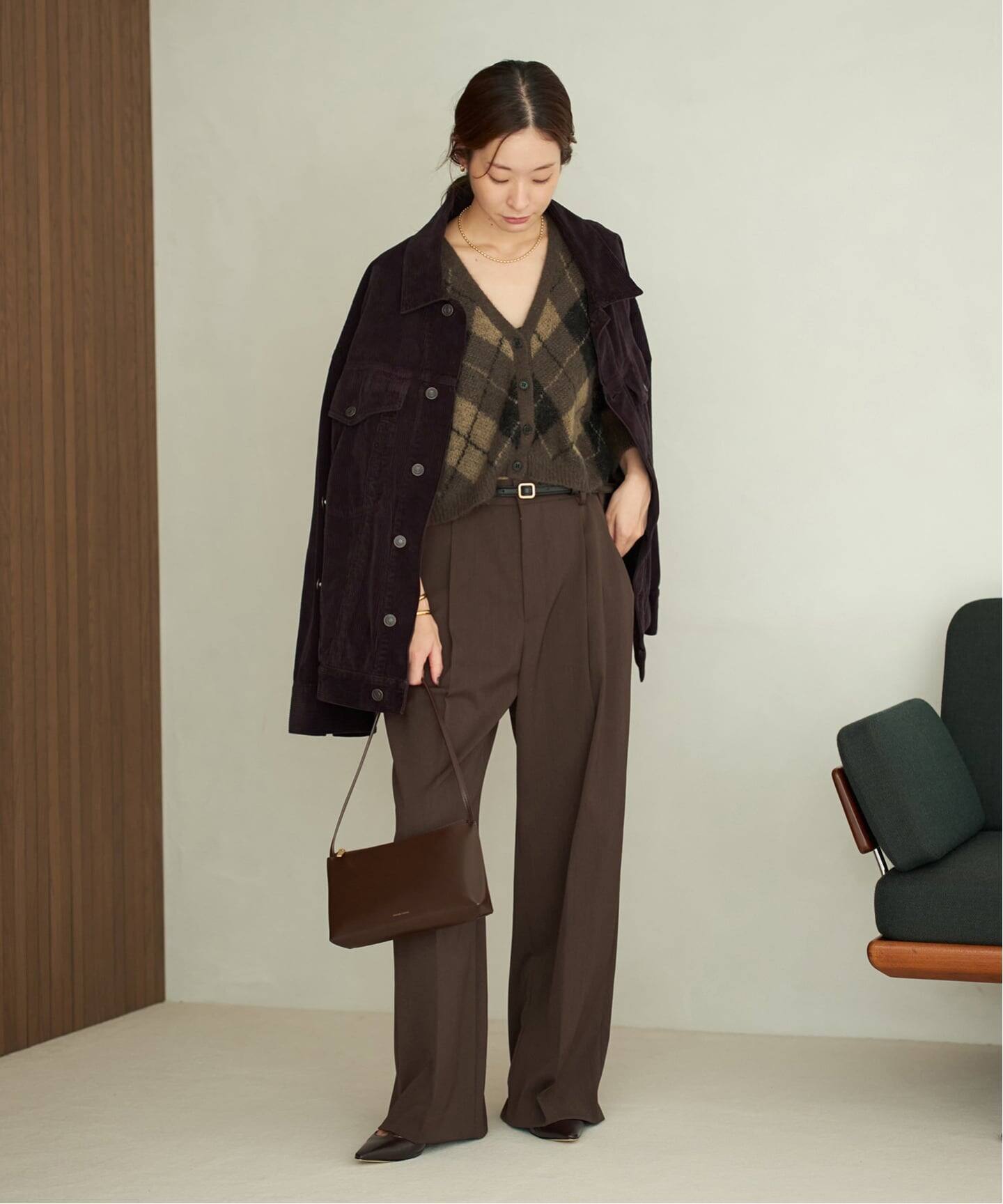 Argyle mini カーディガン（カーディガン）｜Plage（プラージュ）の