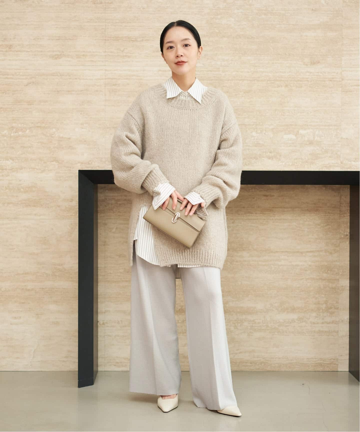 Alpaca mix slit ニット（ニット／セーター）｜Plage（プラージュ）の