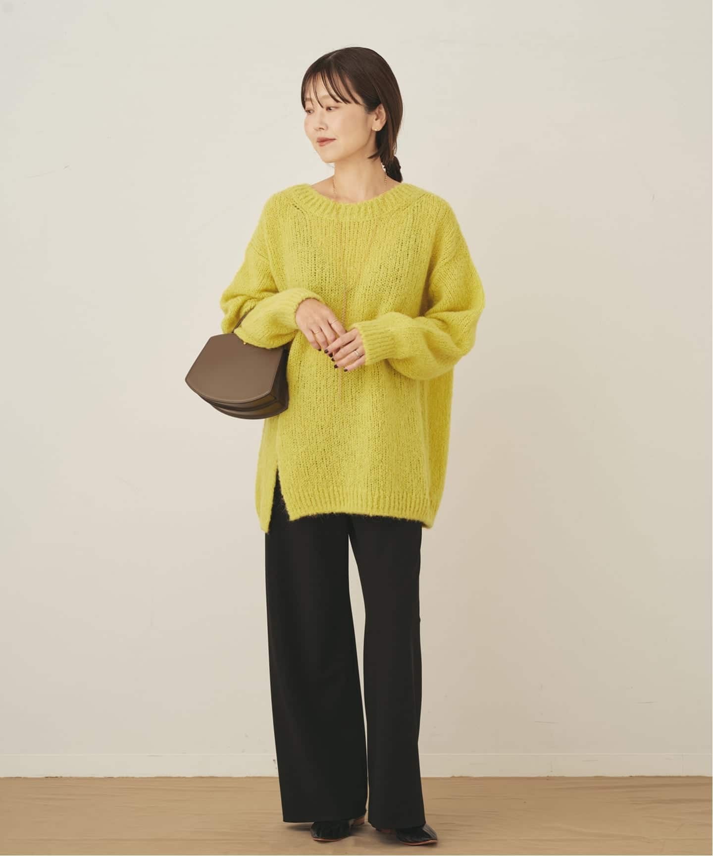 Alpaca mix slit ニット（ニット／セーター）｜Plage（プラージュ）の