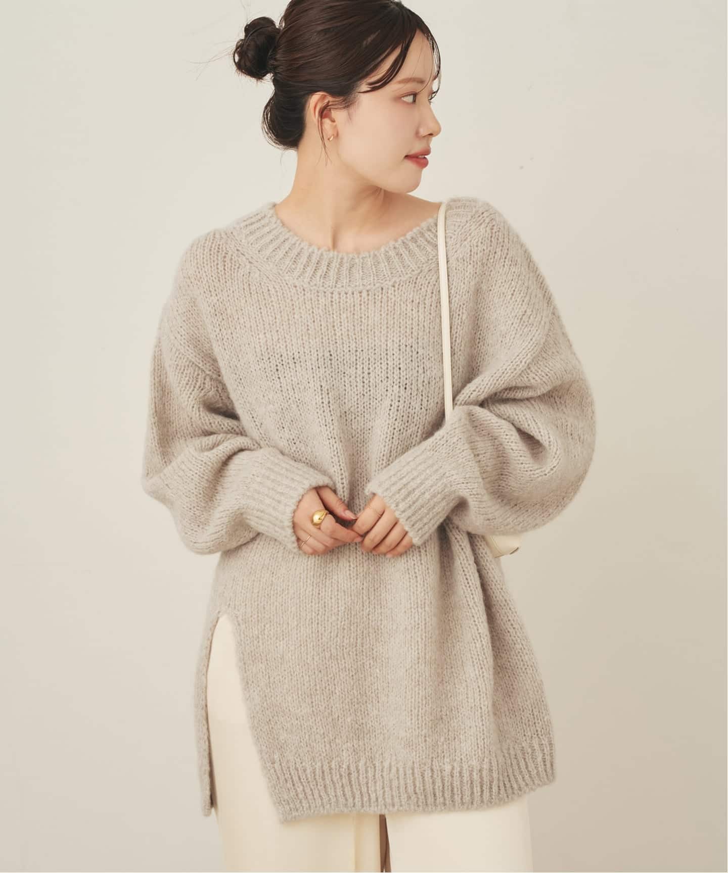 Alpaca mix slit ニット（ニット／セーター）｜Plage（プラージュ）の