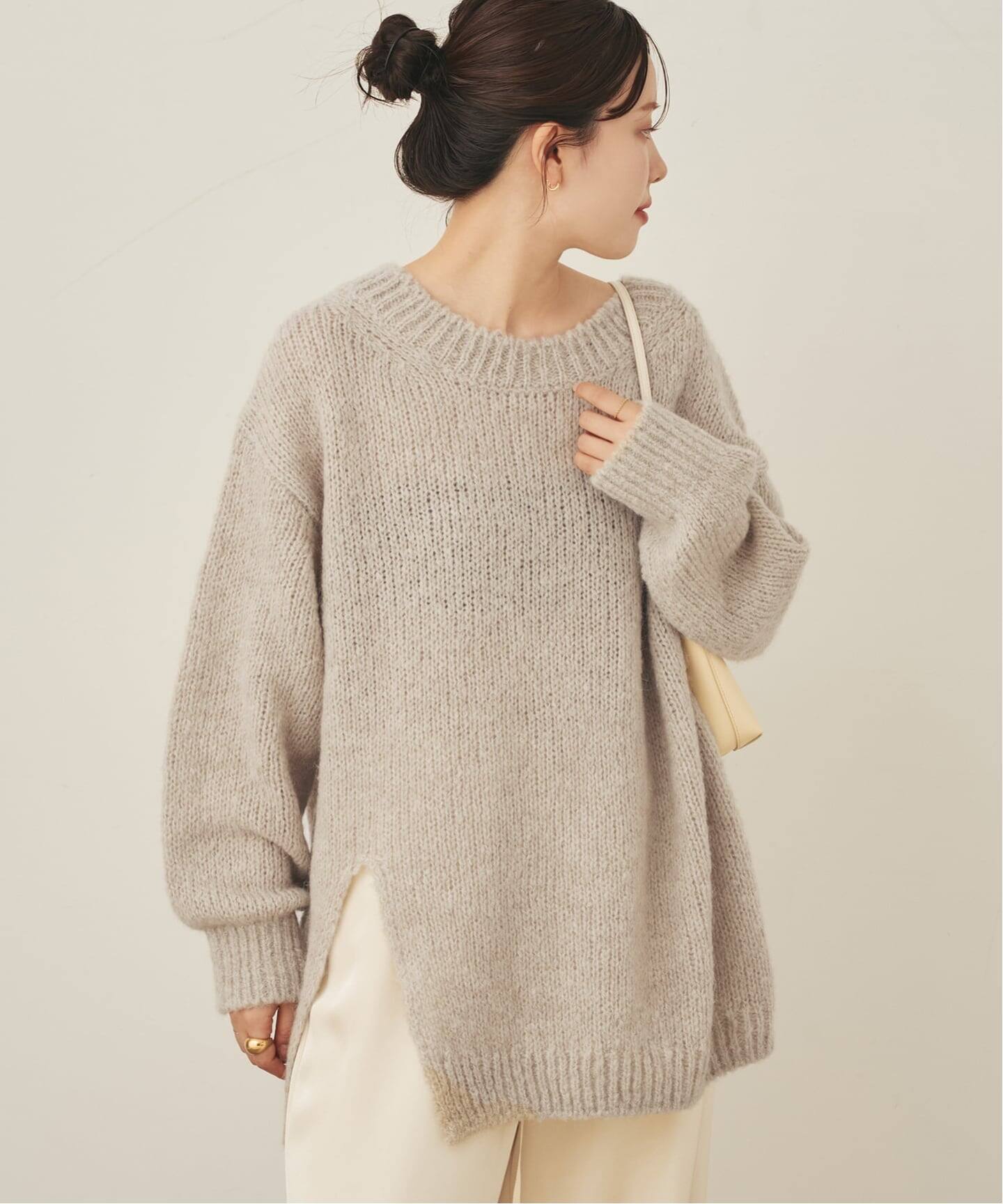 Alpaca mix slit ニット（ニット／セーター）｜Plage（プラージュ）の