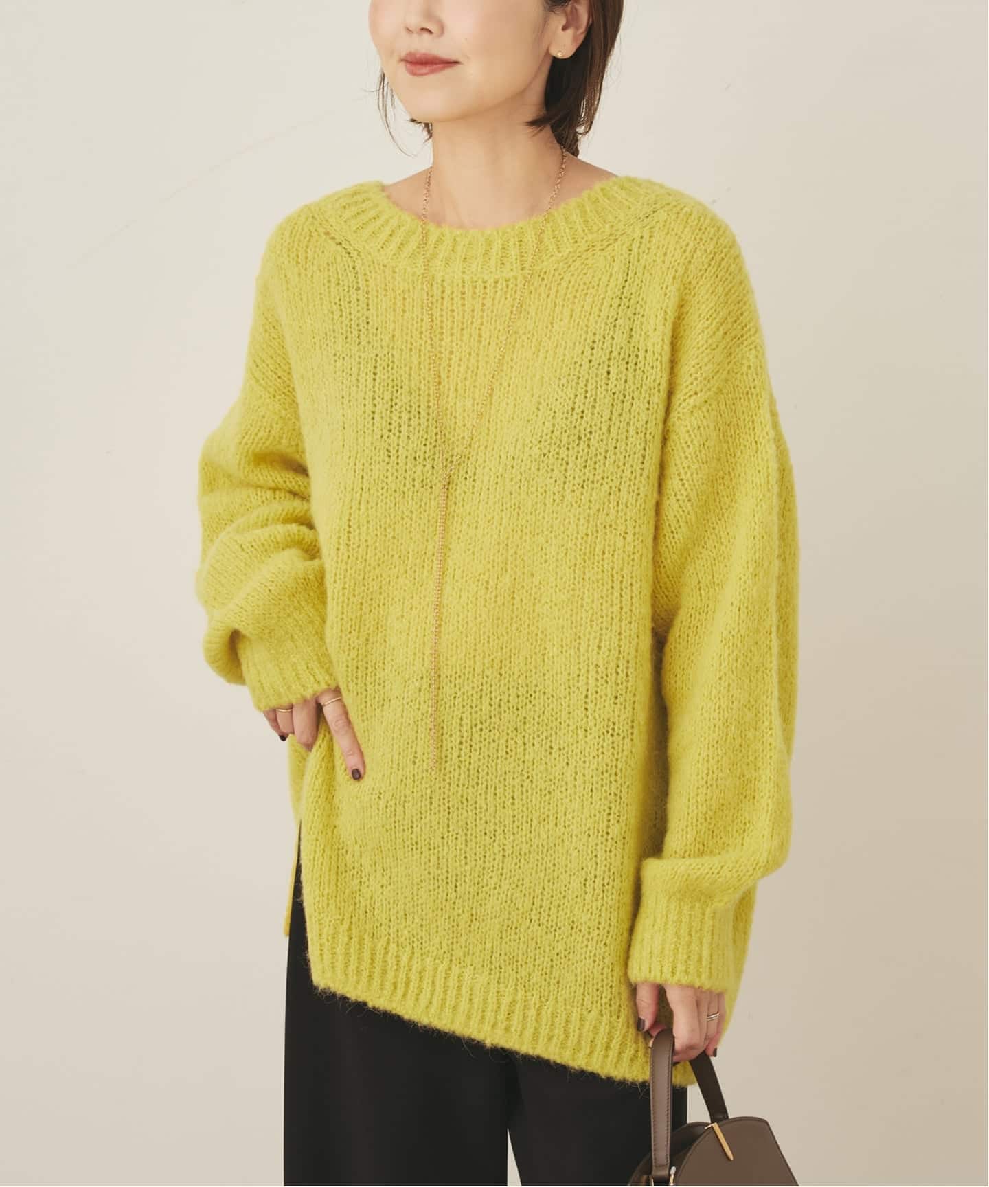 Alpaca mix slit ニット（ニット／セーター）｜Plage（プラージュ）の