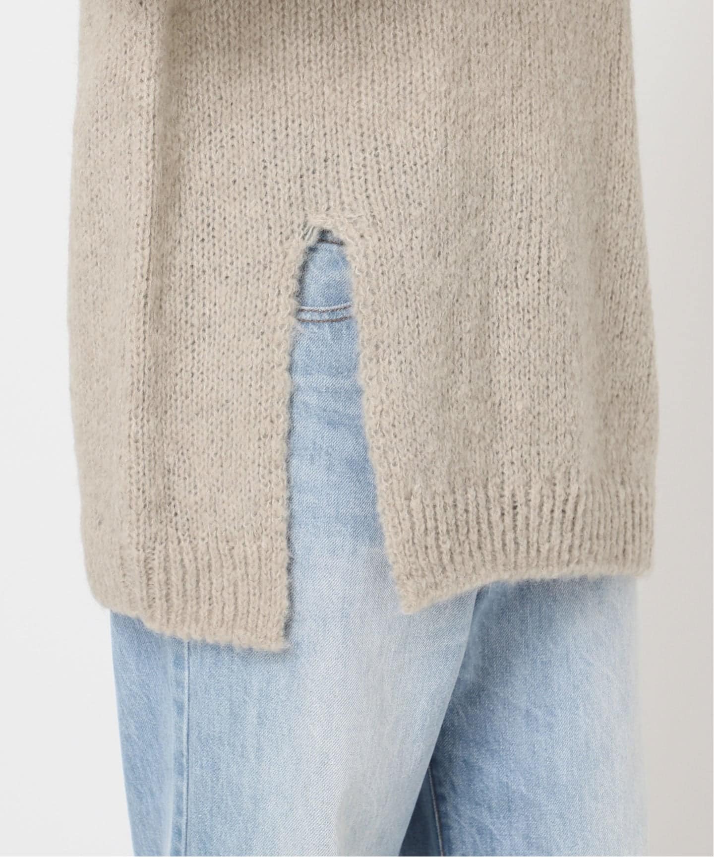 Alpaca mix slit ニット（ニット／セーター）｜Plage（プラージュ）の