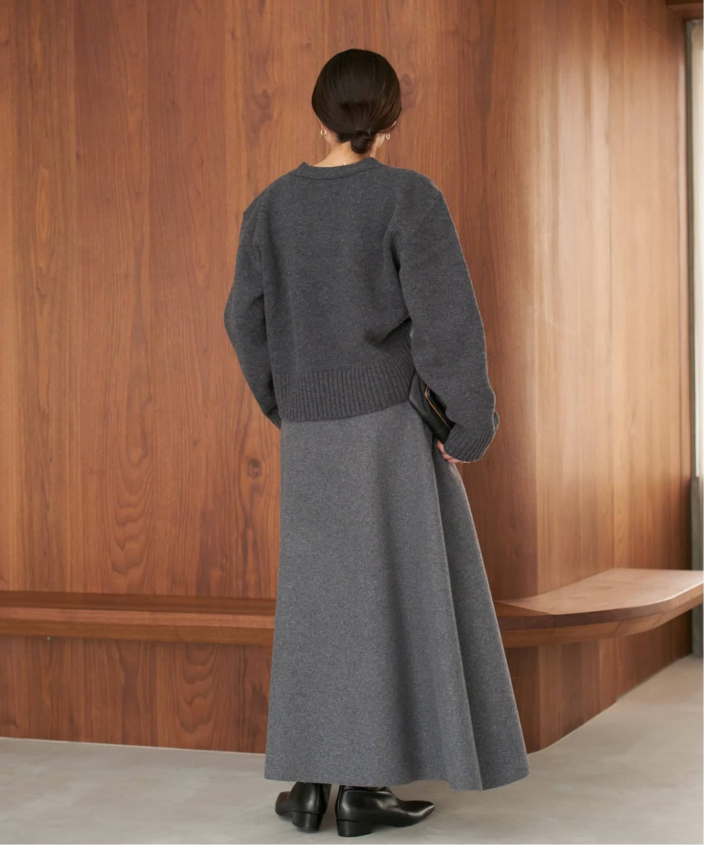 2022年プラージュplage購入☆ピュアアンサンブルニット☆グレー☆イエナ良品 V minimum ニット（ニット／セーター）｜Plage（プラージュ）の通販