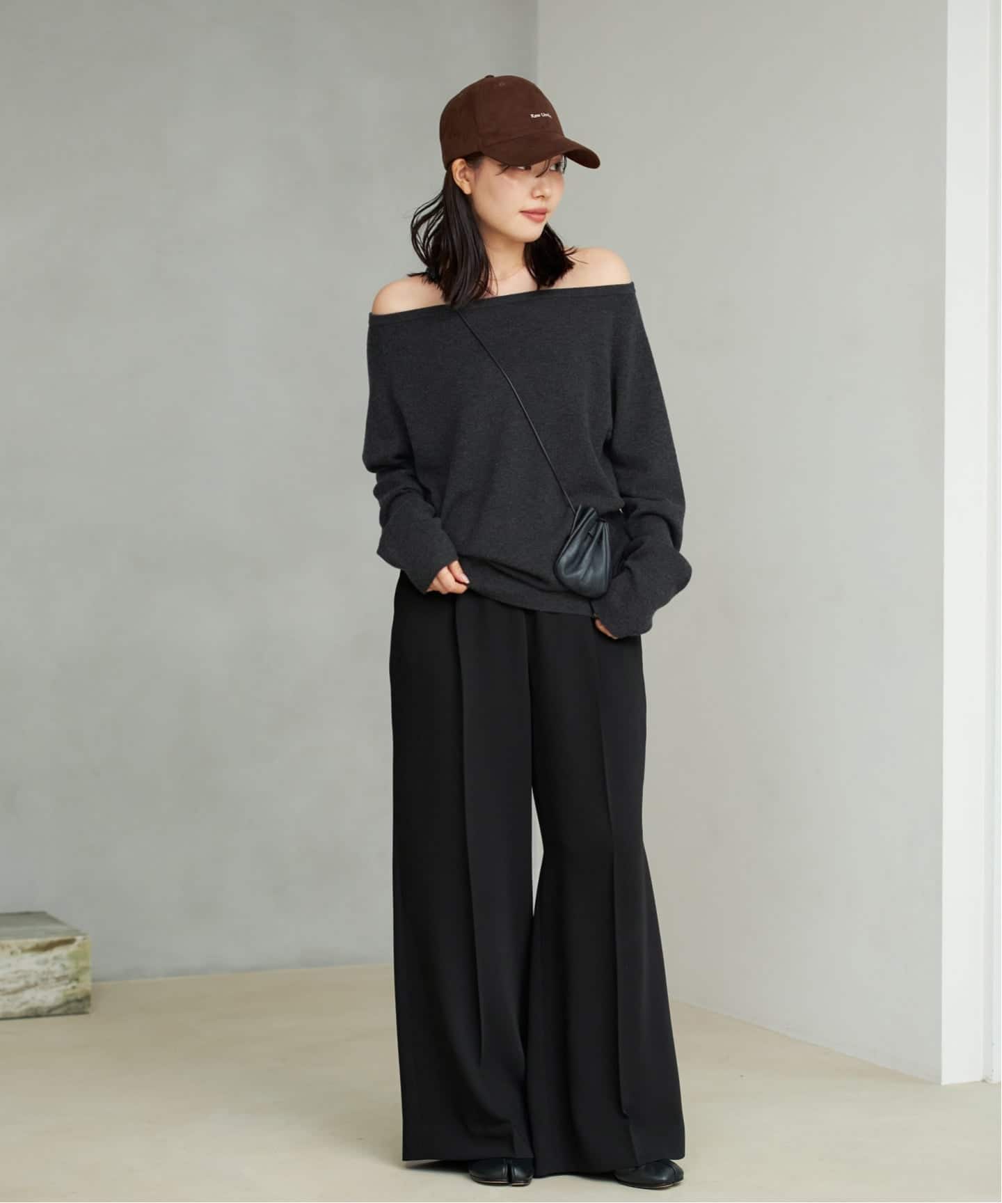 予約》Off shoulder slit ニット（ニット／セーター）｜Plage