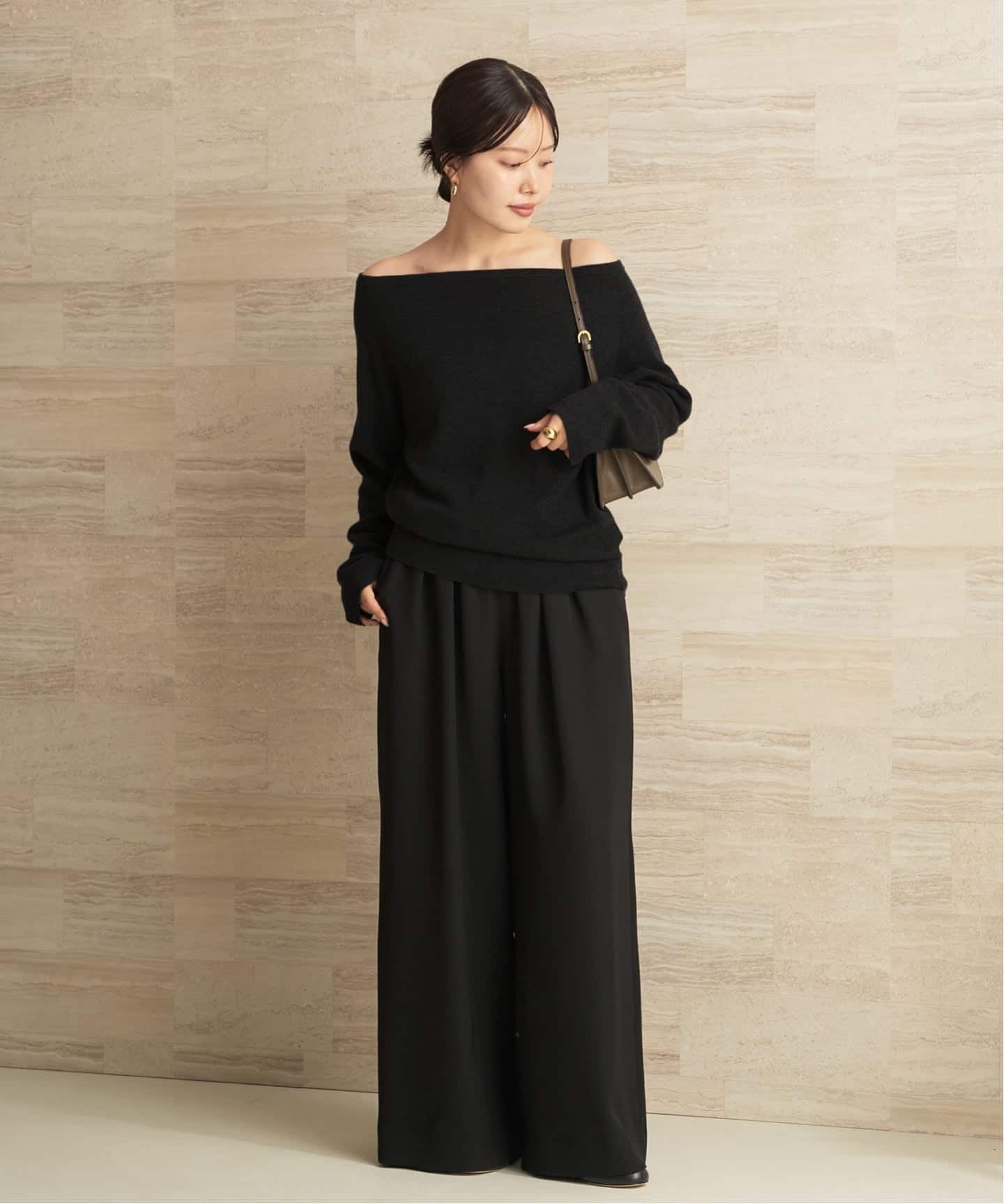追加予約》Off shoulder slit ニット 2（ニット／セーター）｜Plage