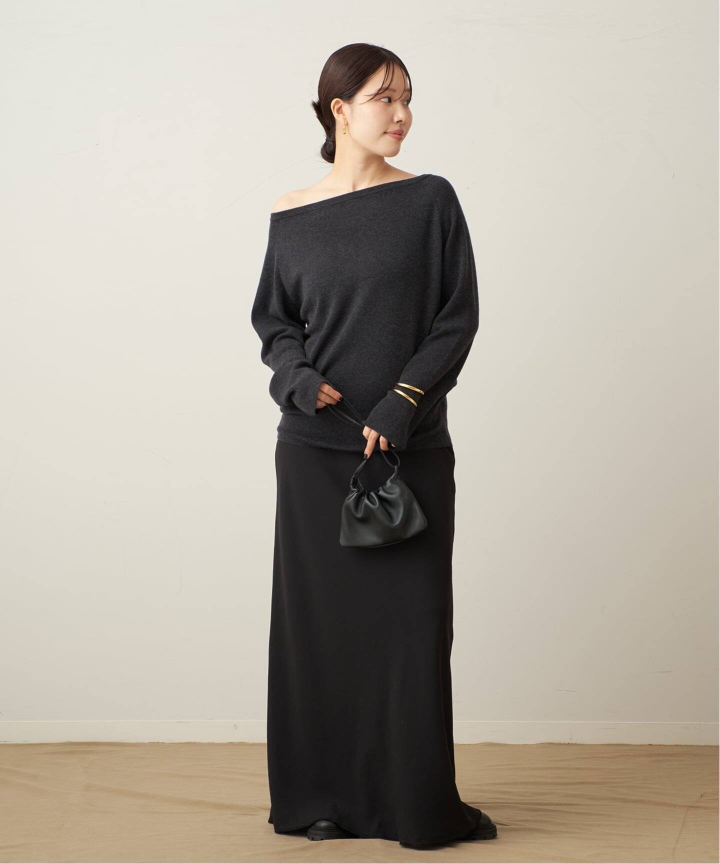 追加予約》Off shoulder slit ニット 2（ニット／セーター）｜Plage