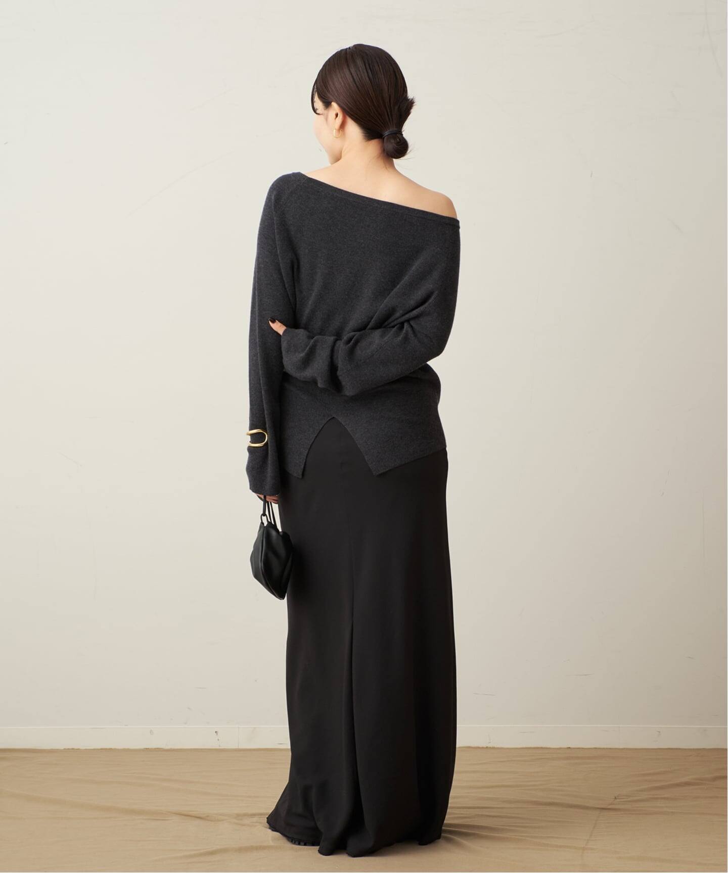 追加予約》Off shoulder slit ニット 2（ニット／セーター）｜Plage