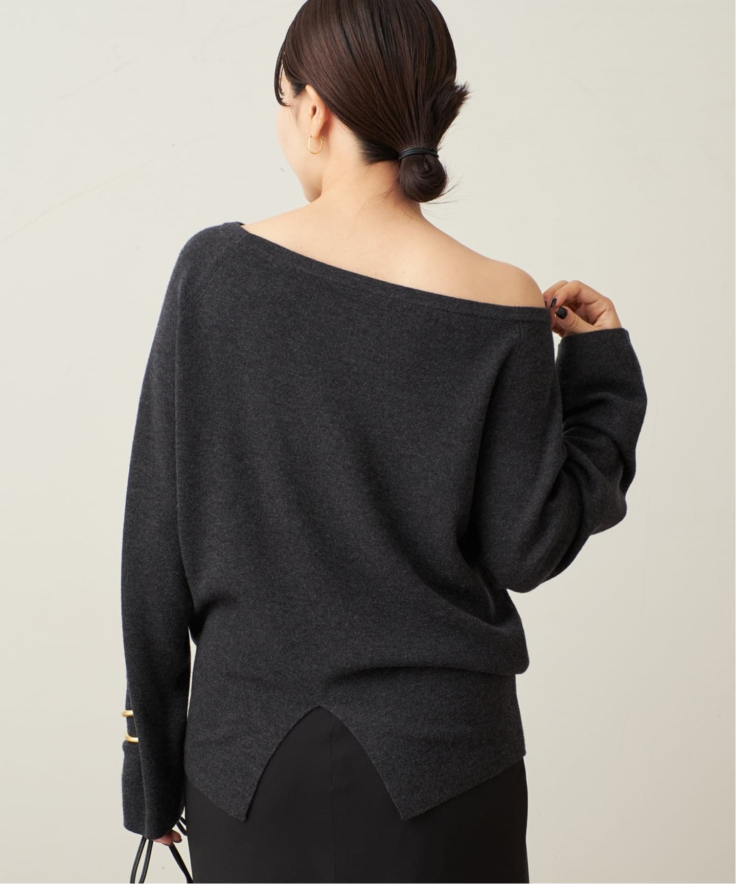 追加予約》Off shoulder slit ニット 2（ニット／セーター）｜Plage