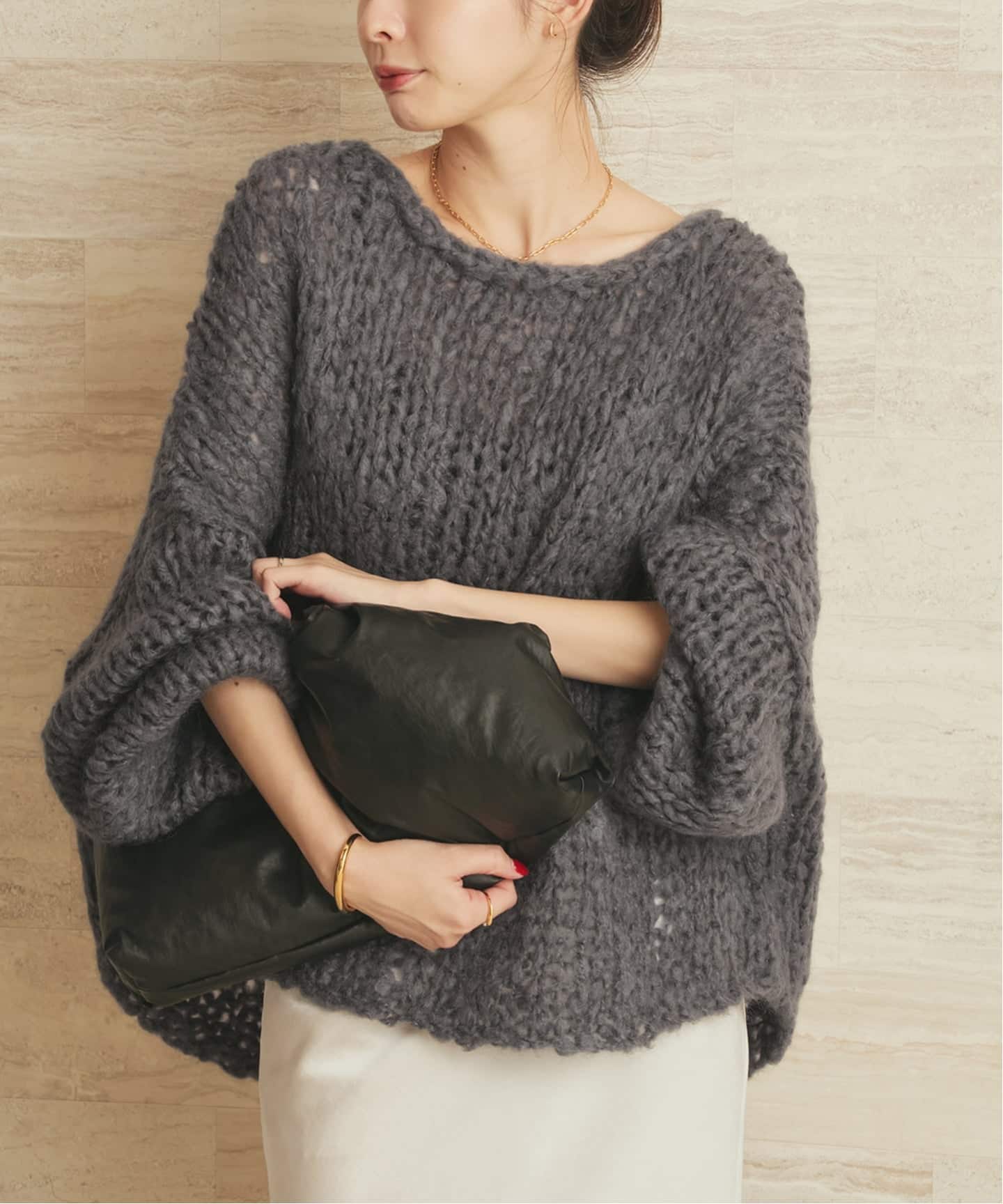 追加》HAND KNIT ジャンボタム プルオーバー（ニット／セーター