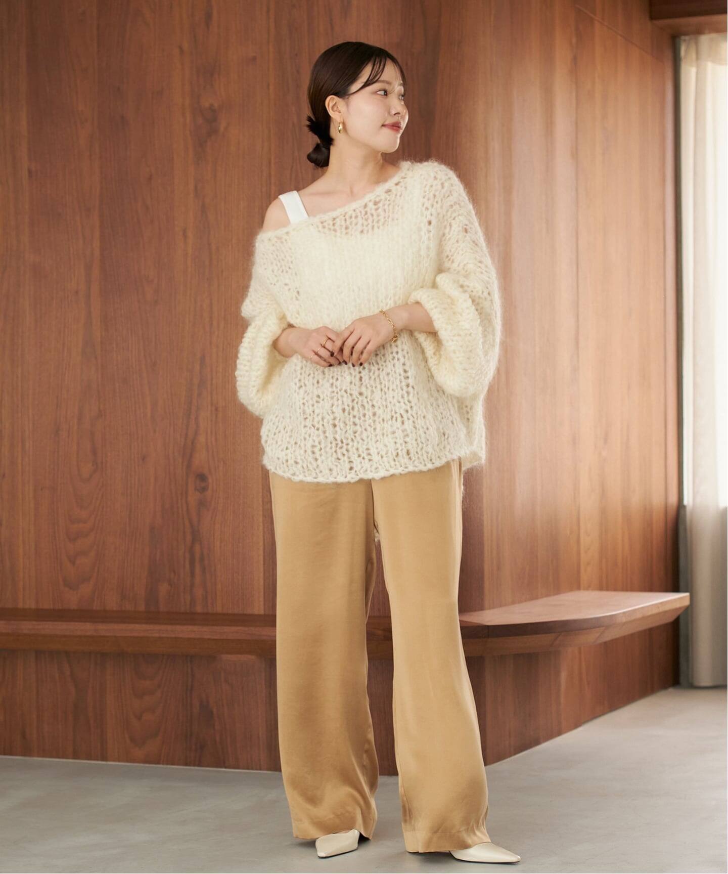 HAND KNIT ジャンボタム プルオーバー plage ニット セーター 「追加」HAND KNIT ジャンボタム プル