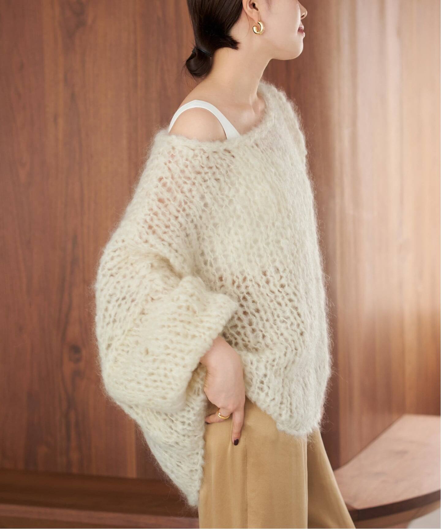 プラージュ　プルオーバー　ニット 追加》HAND KNIT ジャンボタム プルオーバー（ニット／セーター