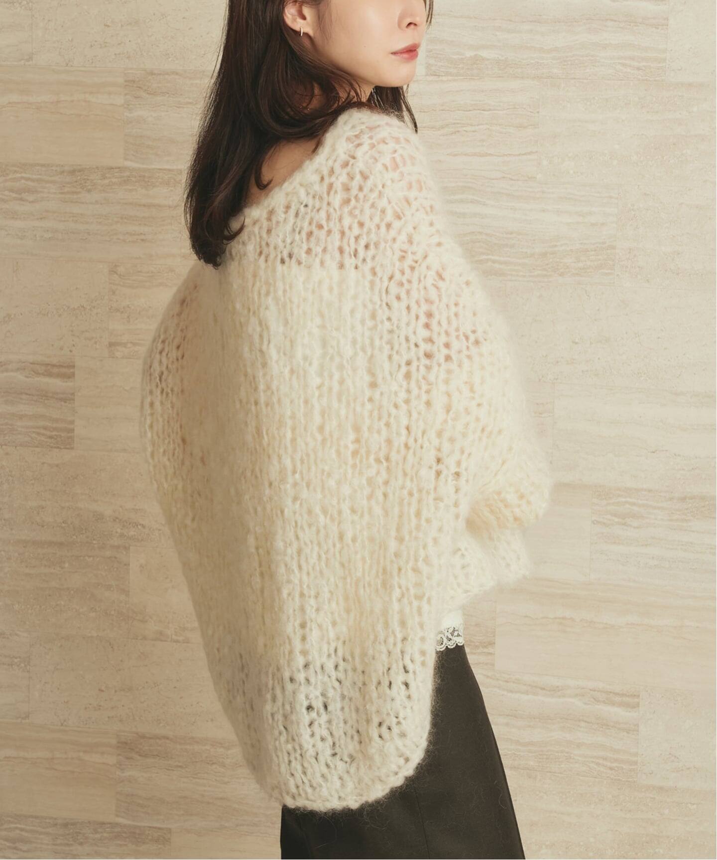 plage 2024AW Plage HAND KNIT ジャンボタムニット HAND KNIT ジャンボタム プルオーバー（ニット／セーター