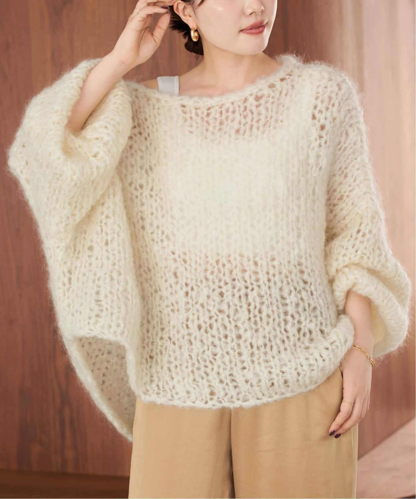 2025 新品未使用　plage ジャンボタムプルオーバー HAND KNIT ジャンボタム プルオーバー（ニット／セーター）｜Plage