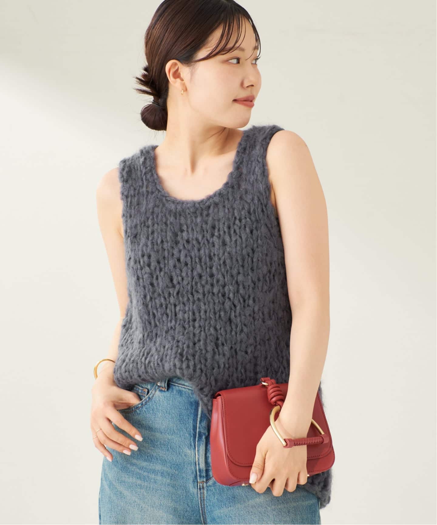 Plage ジャンボタムノースリーブプルオーバー ジャンボタム ノースリーブ プルオーバー（ニット／セーター）｜Plage