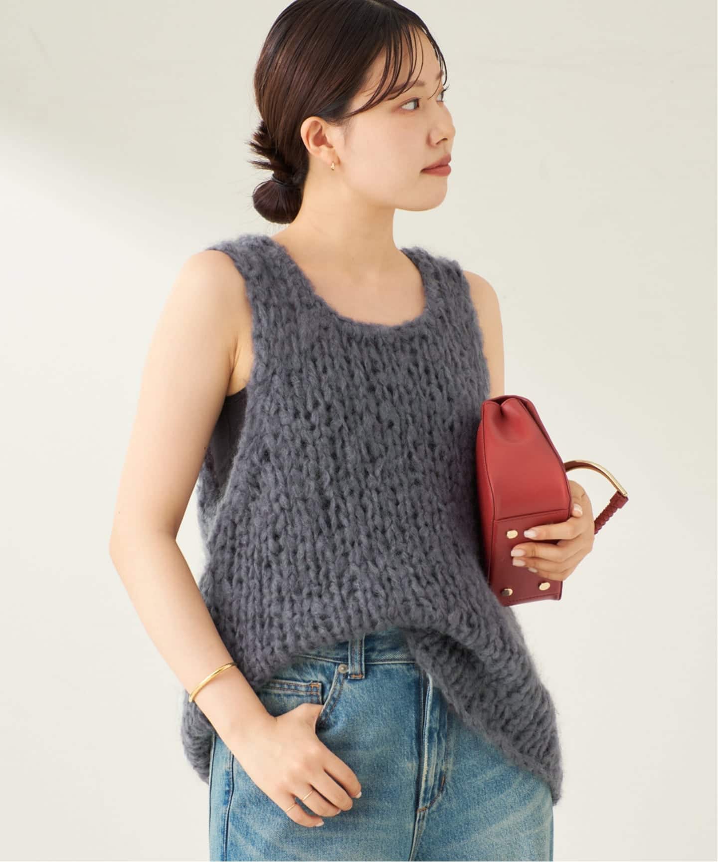 Plage ジャンボタムノースリーブプルオーバー ジャンボタム ノースリーブ プルオーバー（ニット／セーター