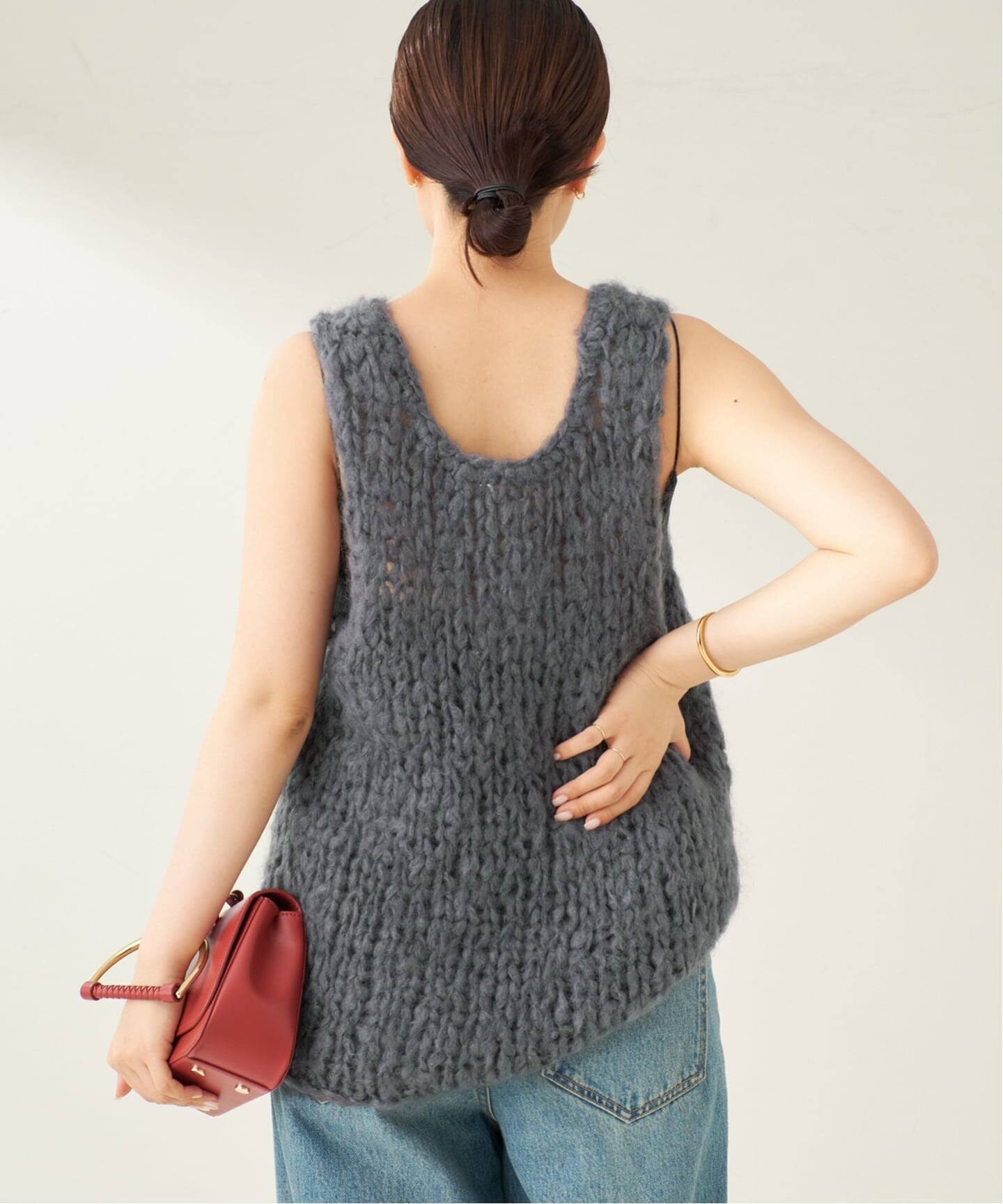 Plage ジャンボタムノースリーブプルオーバー ジャンボタム ノースリーブ プルオーバー（ニット/セーター