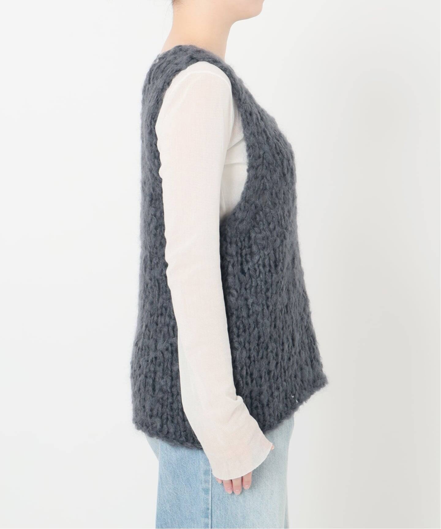 ジャンボタム ノースリーブ プルオーバー（ニット／セーター