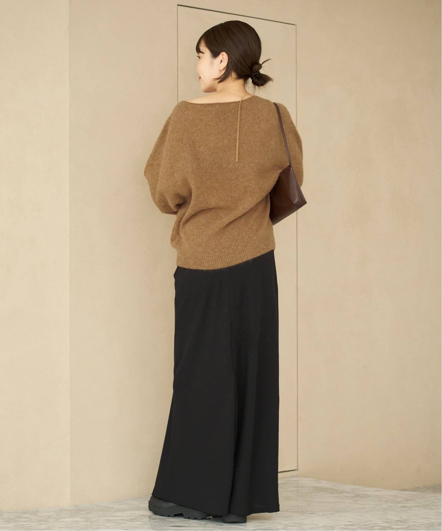 【新品】プラージュ　Baby Alpacaラグランプルオーバー　ベージュ　ニット 追加》Baby Alpaca ラグラン プルオーバー（ニット／セーター