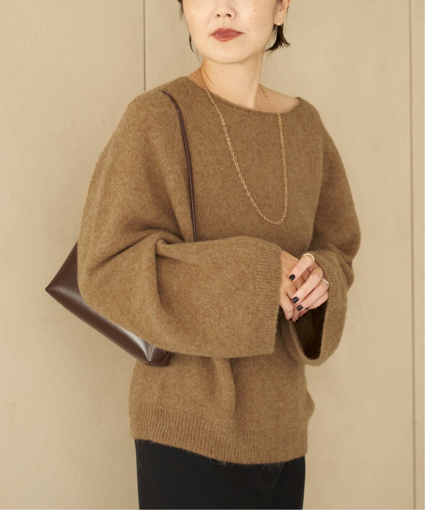 追加》Baby Alpaca ラグラン プルオーバー（ニット／セーター）｜Plage