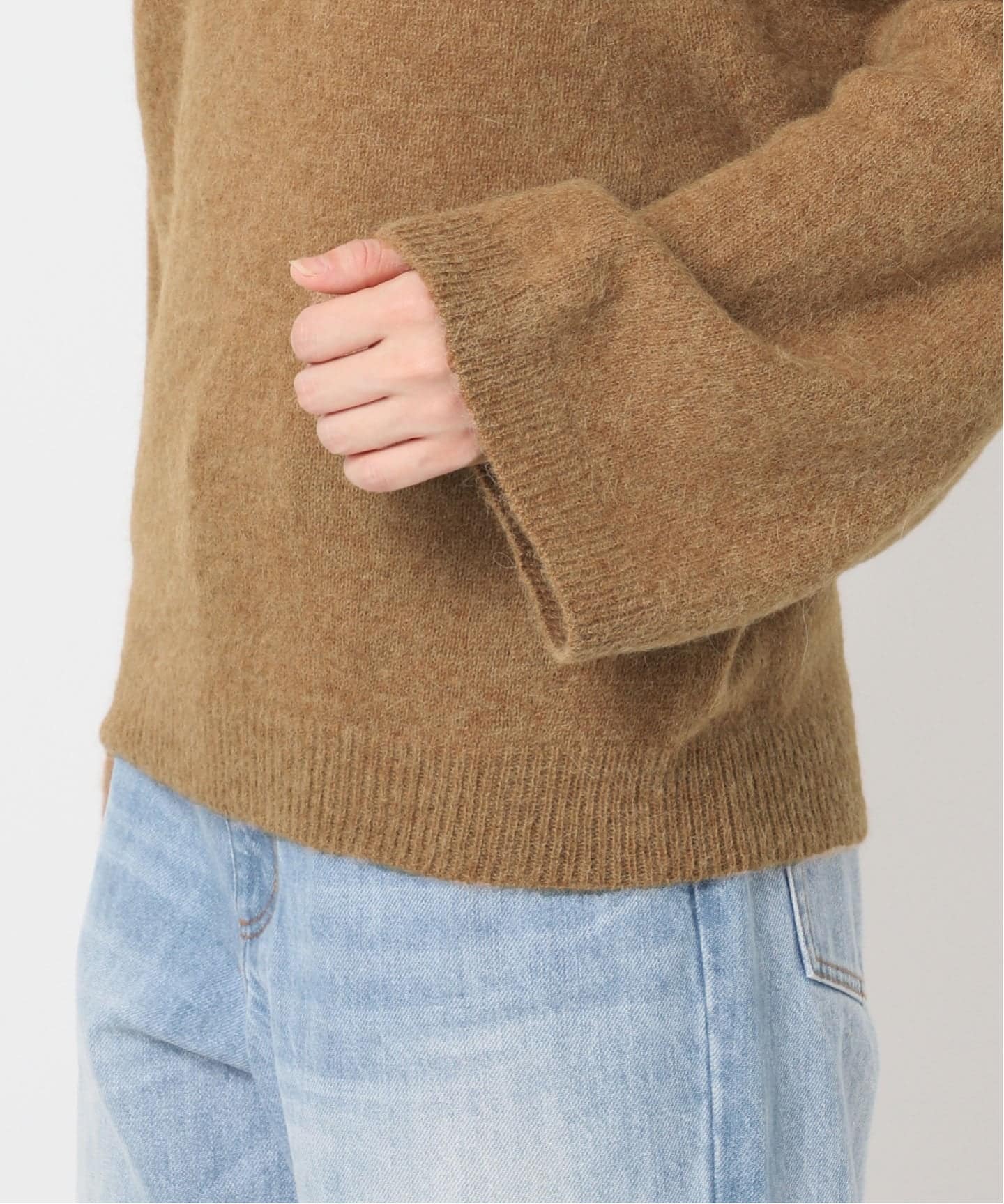 【新品】プラージュ　Baby Alpacaラグランプルオーバー　ベージュ　ニット plage ニット セーター 「追加」Baby Alpaca ラグラン プル